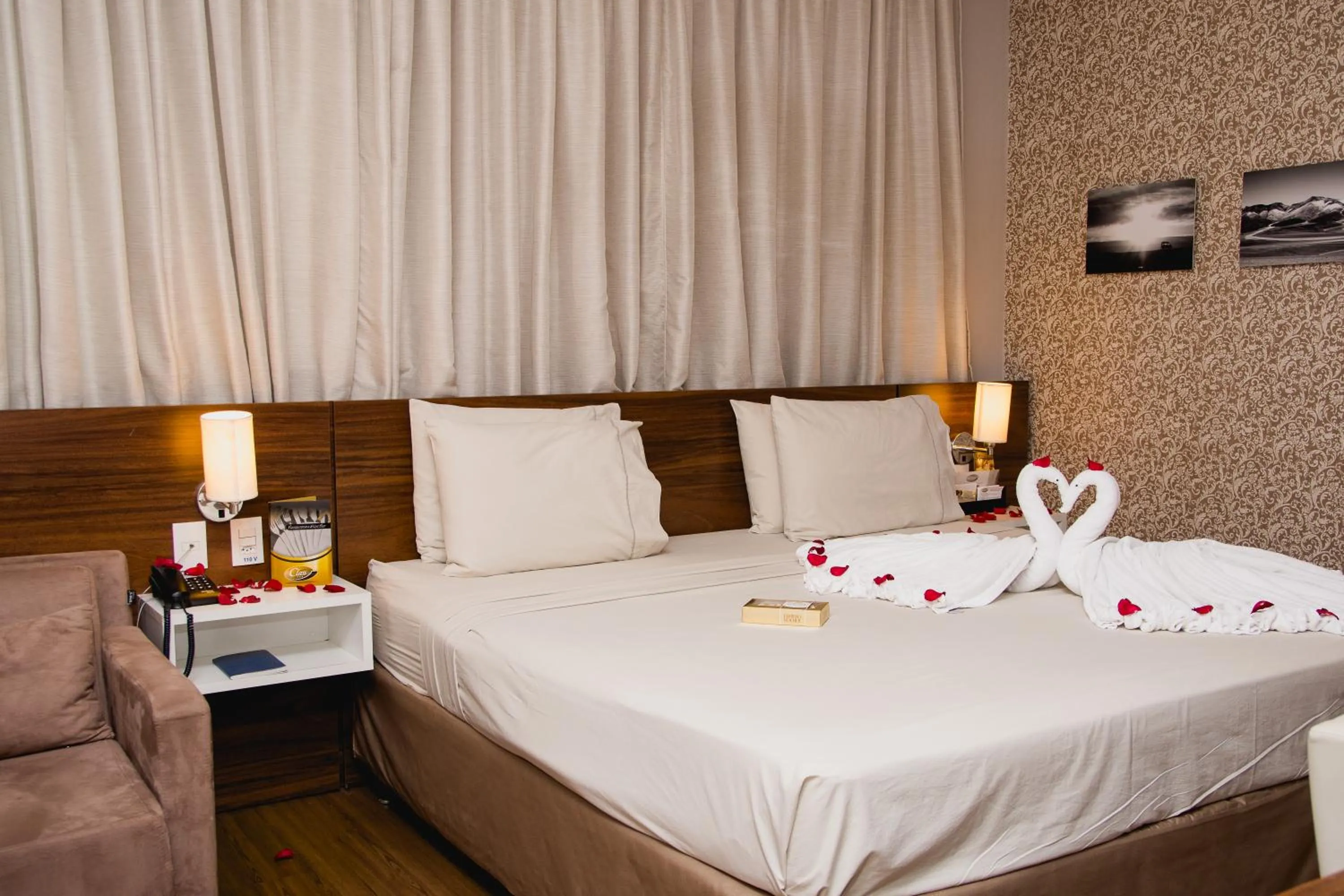 Bed in Class Hotel Pouso Alegre