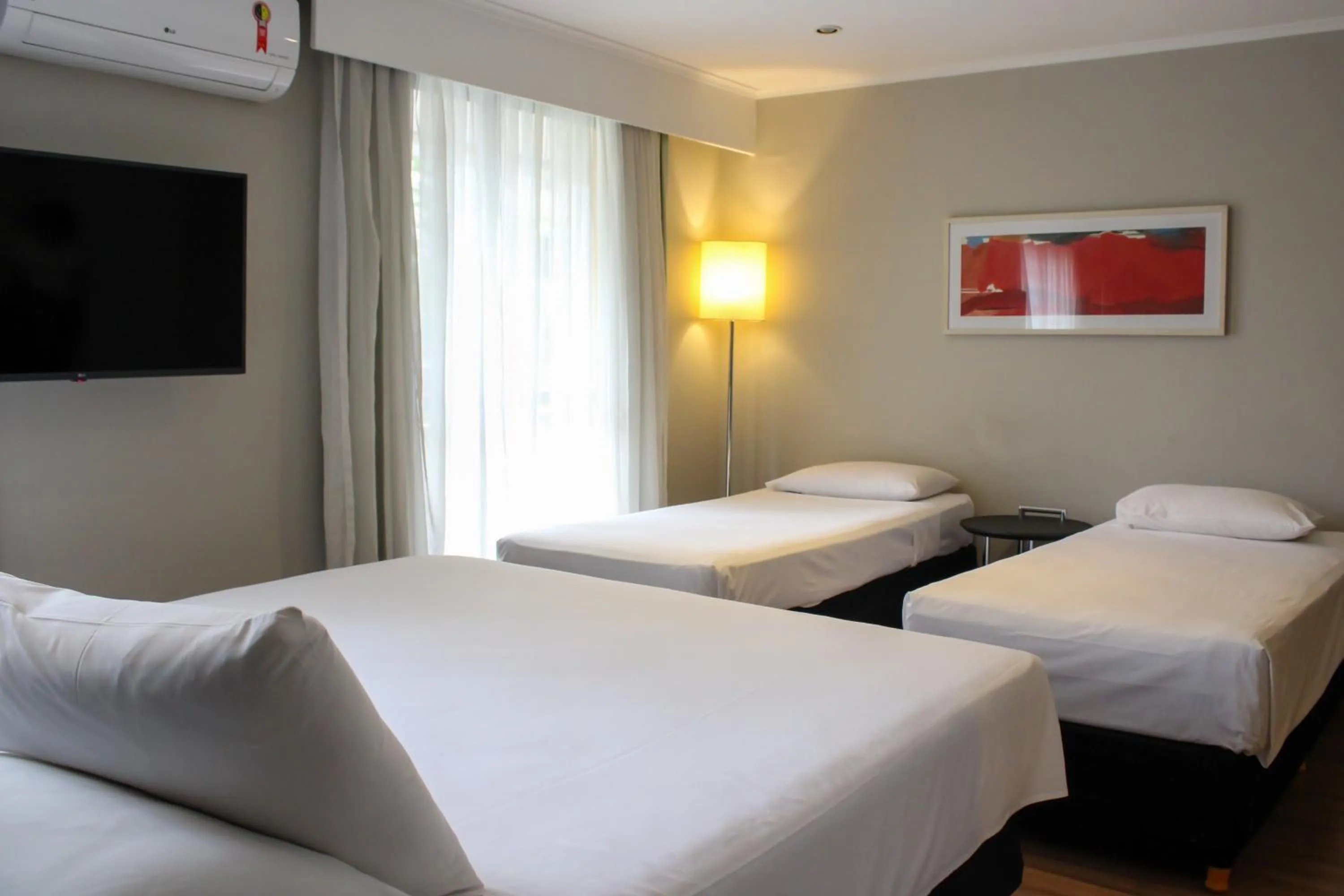 Balcony/Terrace, Bed in Slaviero São Paulo Ibirapuera