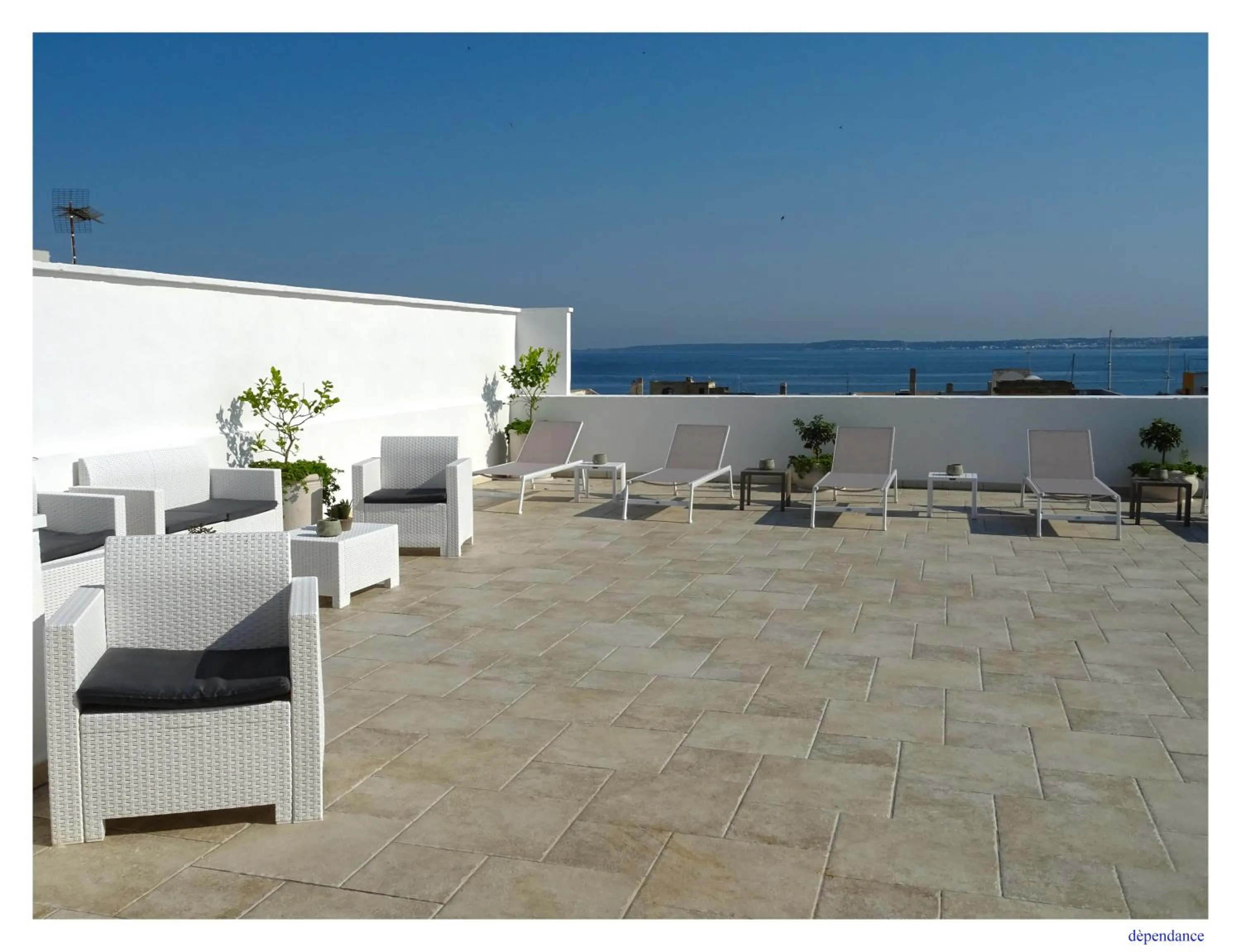 Patio in Faro Bianco Gallipoli Dependance