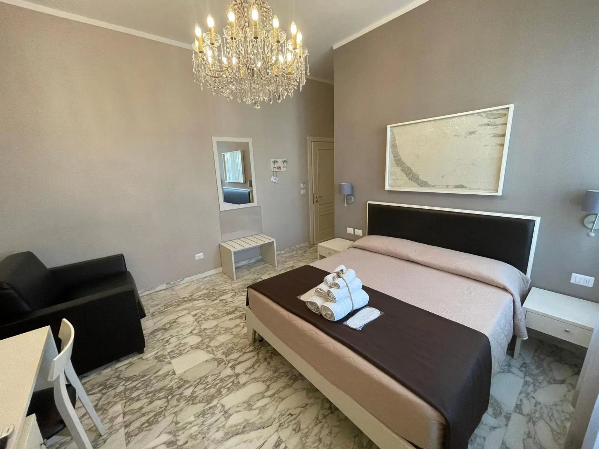 Bed in Faro Bianco Gallipoli Dependance