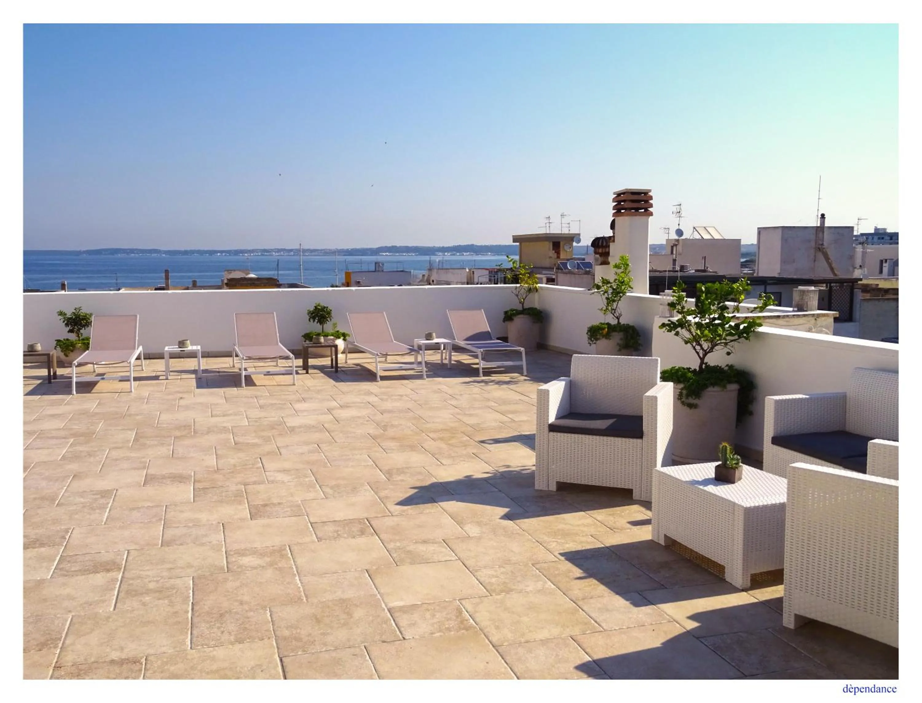 Patio in Faro Bianco Gallipoli Dependance