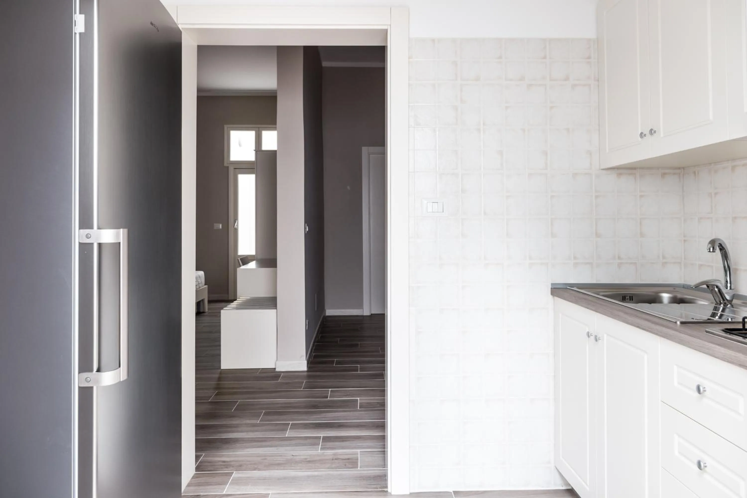 Kitchen or kitchenette in Faro Bianco Gallipoli Dependance