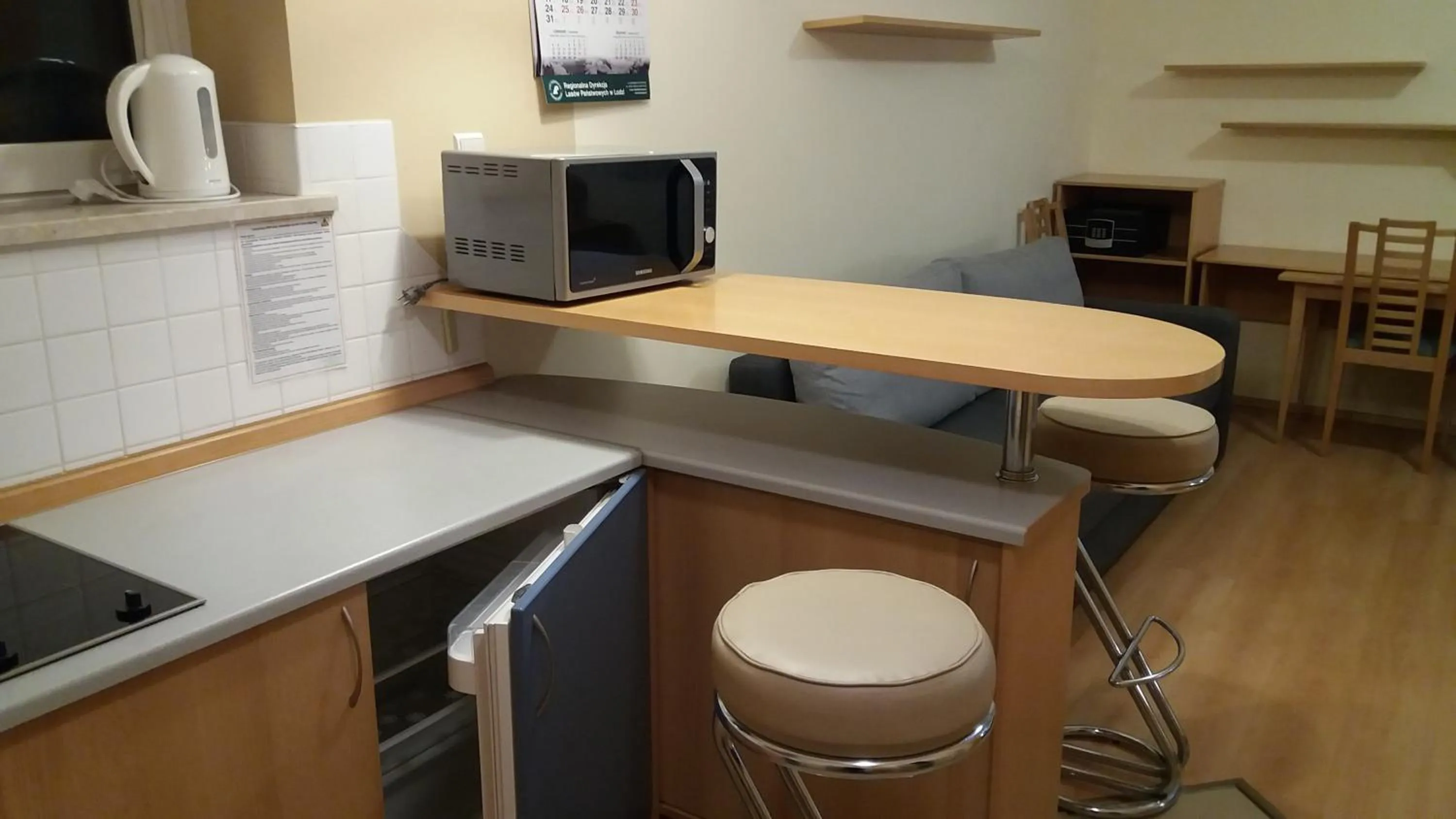 Kitchen or kitchenette in Leśny Dwór