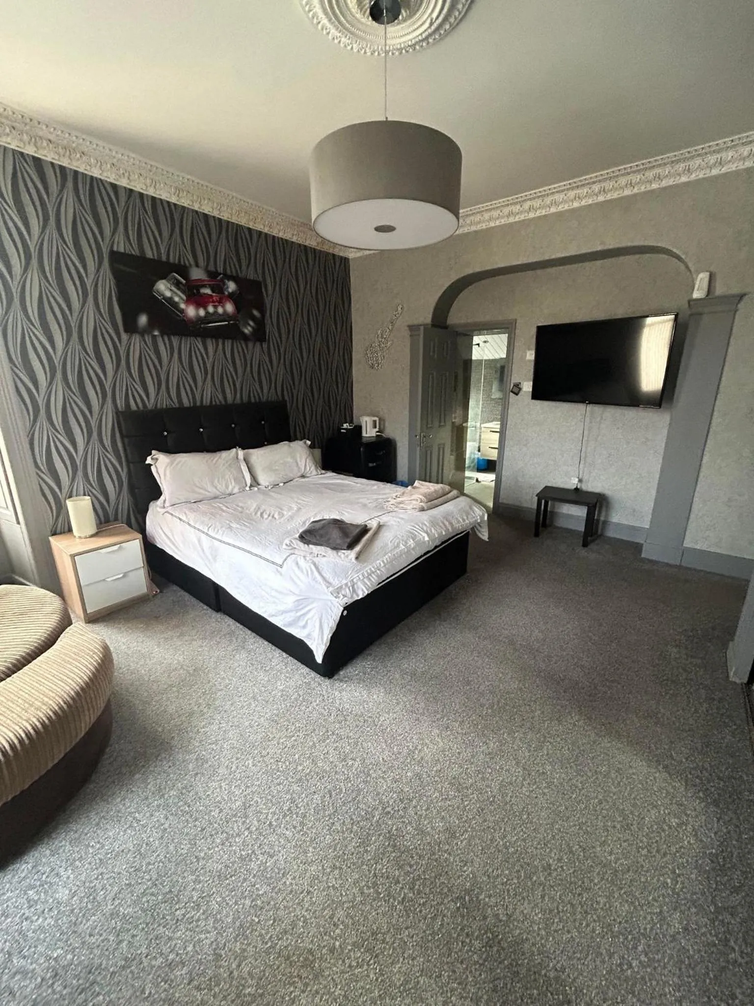 Bed in Manor House Hotel