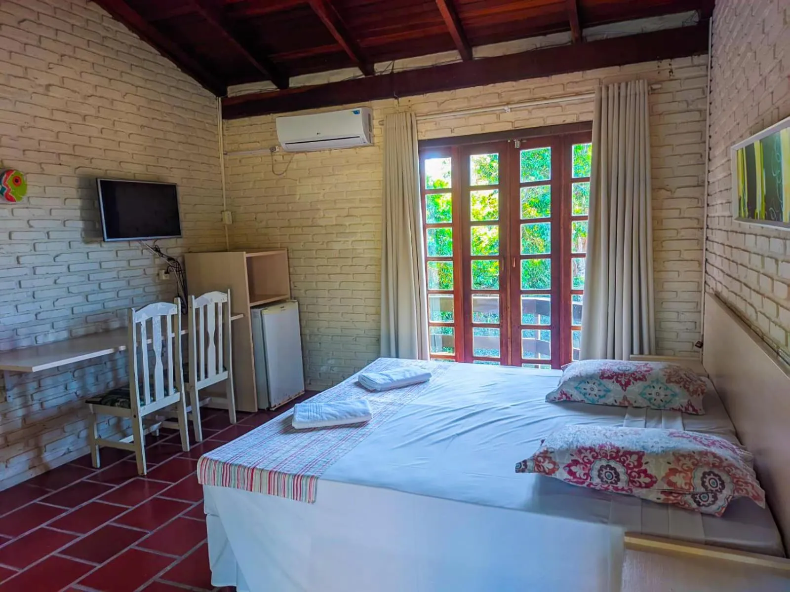 Bed in Morro do Sol Hotel & Eventos