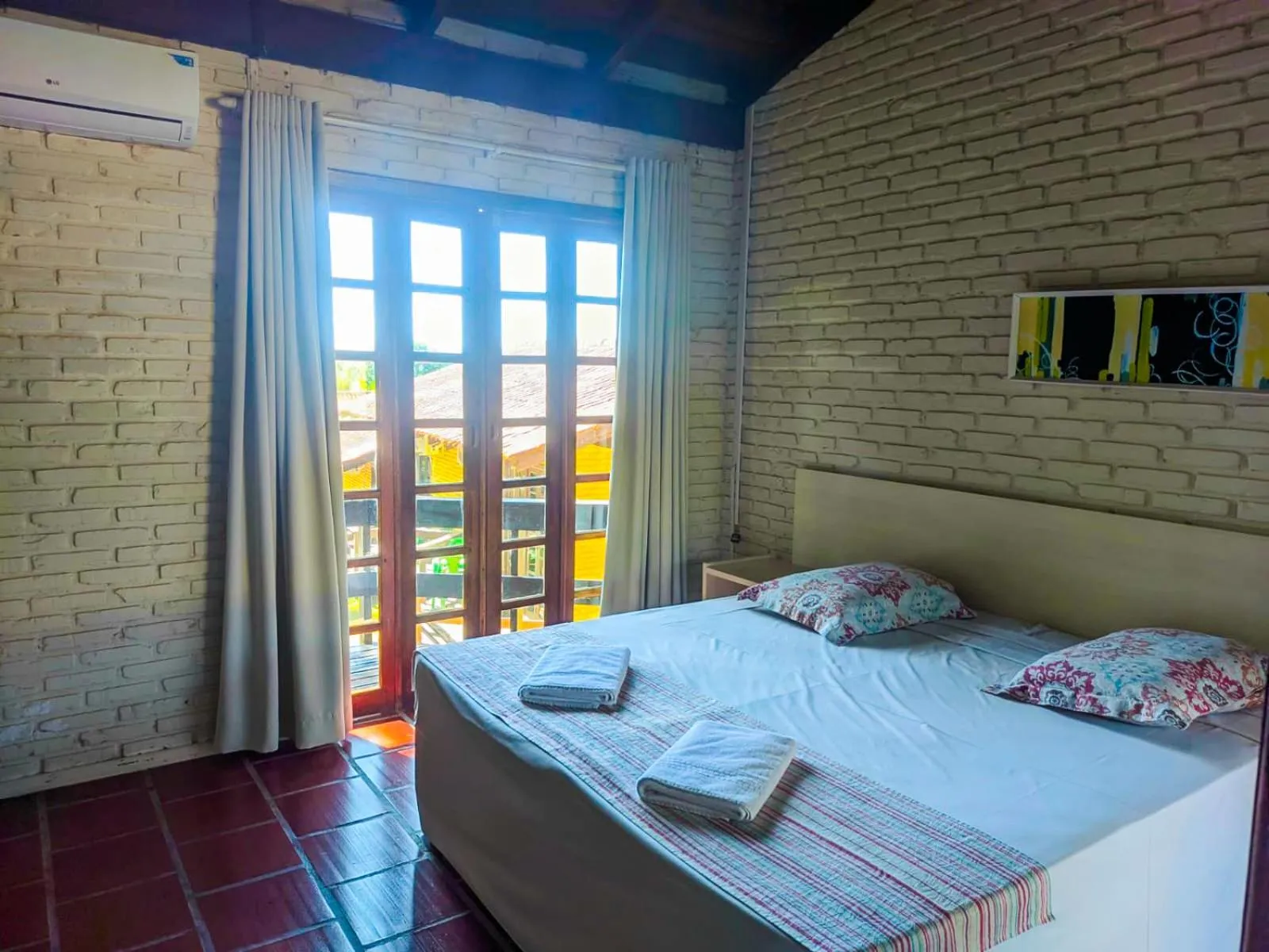 Bed in Morro do Sol Hotel & Eventos