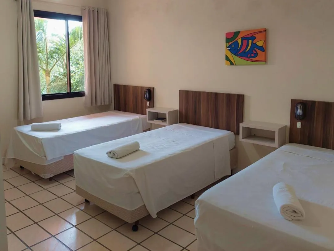 Bed in Morro do Sol Hotel & Eventos