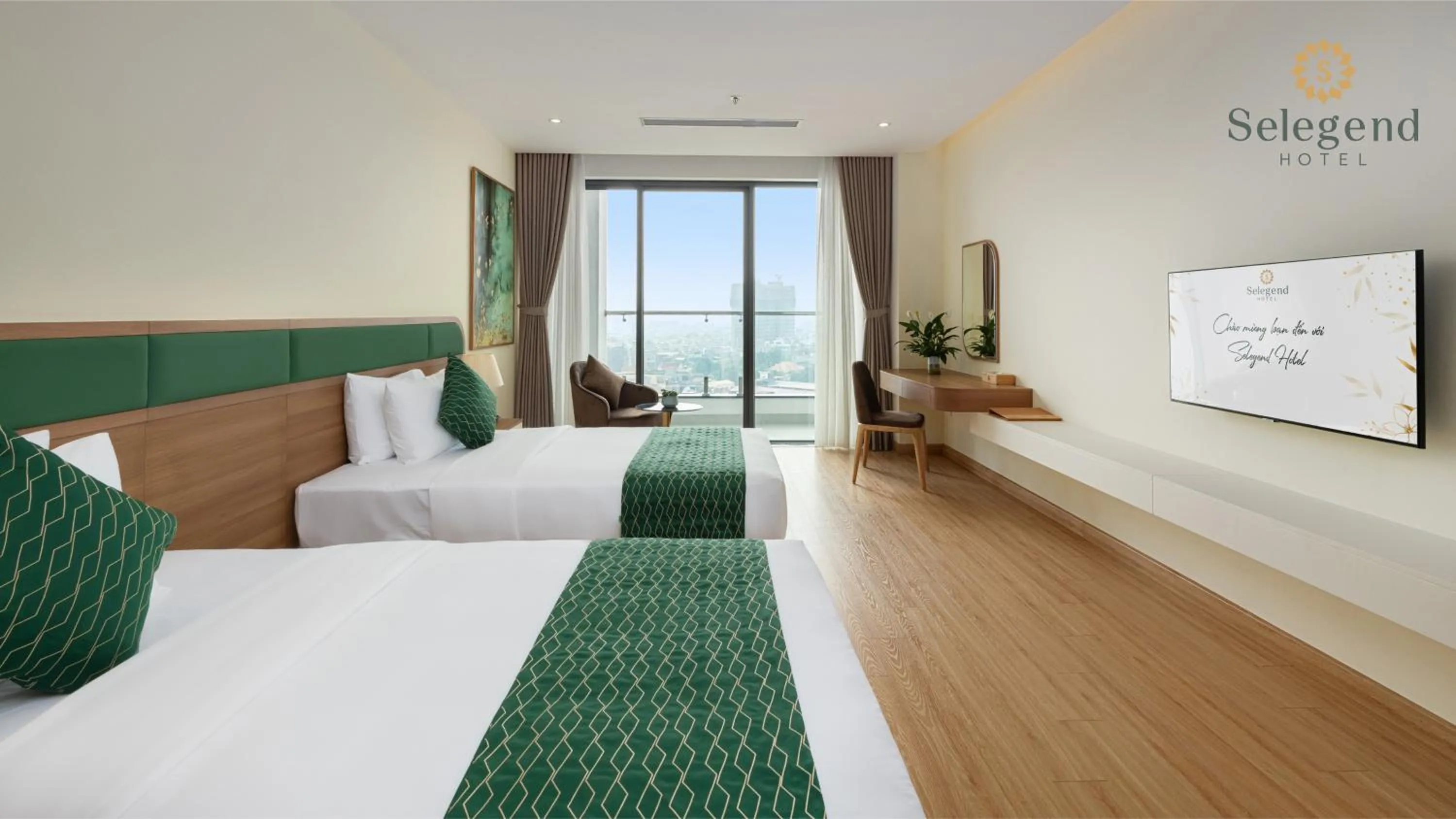 Bedroom, Bed in Selegend Hotel Thái Bình