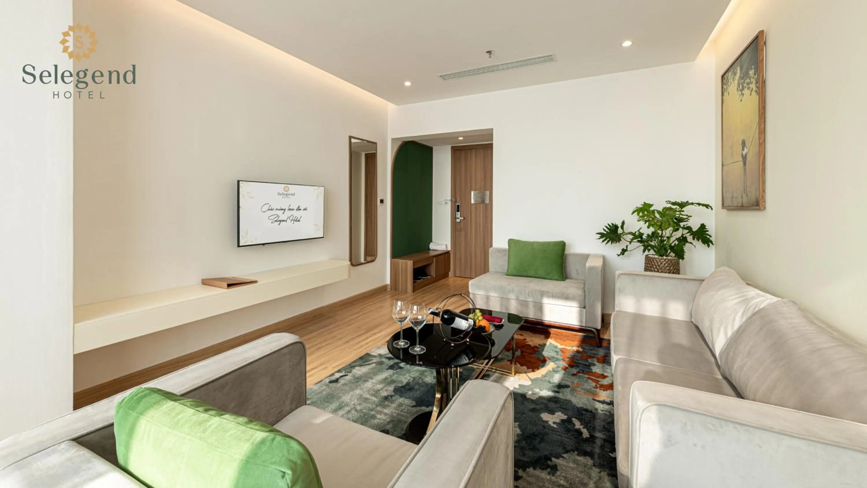 Living room in Selegend Hotel Thái Bình