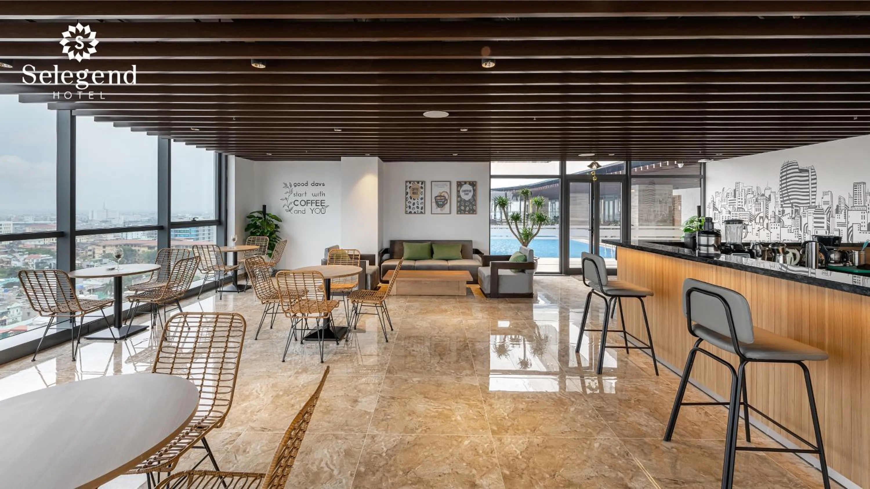 Lounge or bar in Selegend Hotel Thái Bình