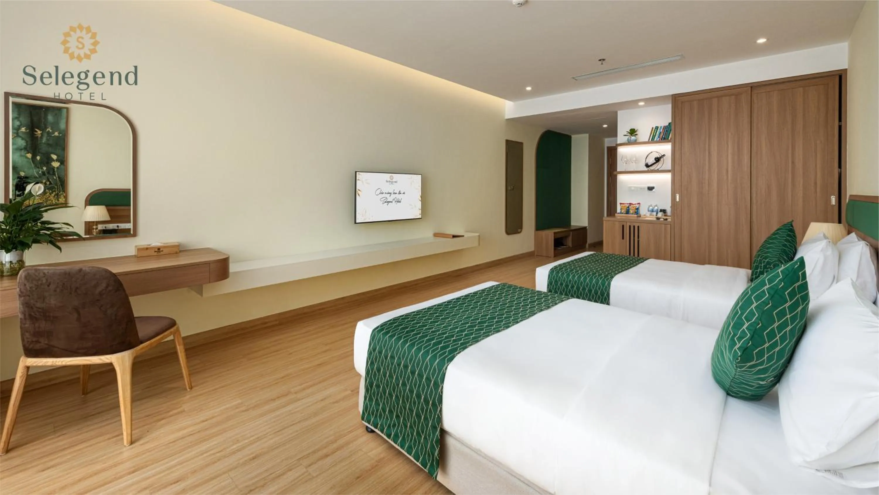 Bedroom, Bed in Selegend Hotel Thái Bình