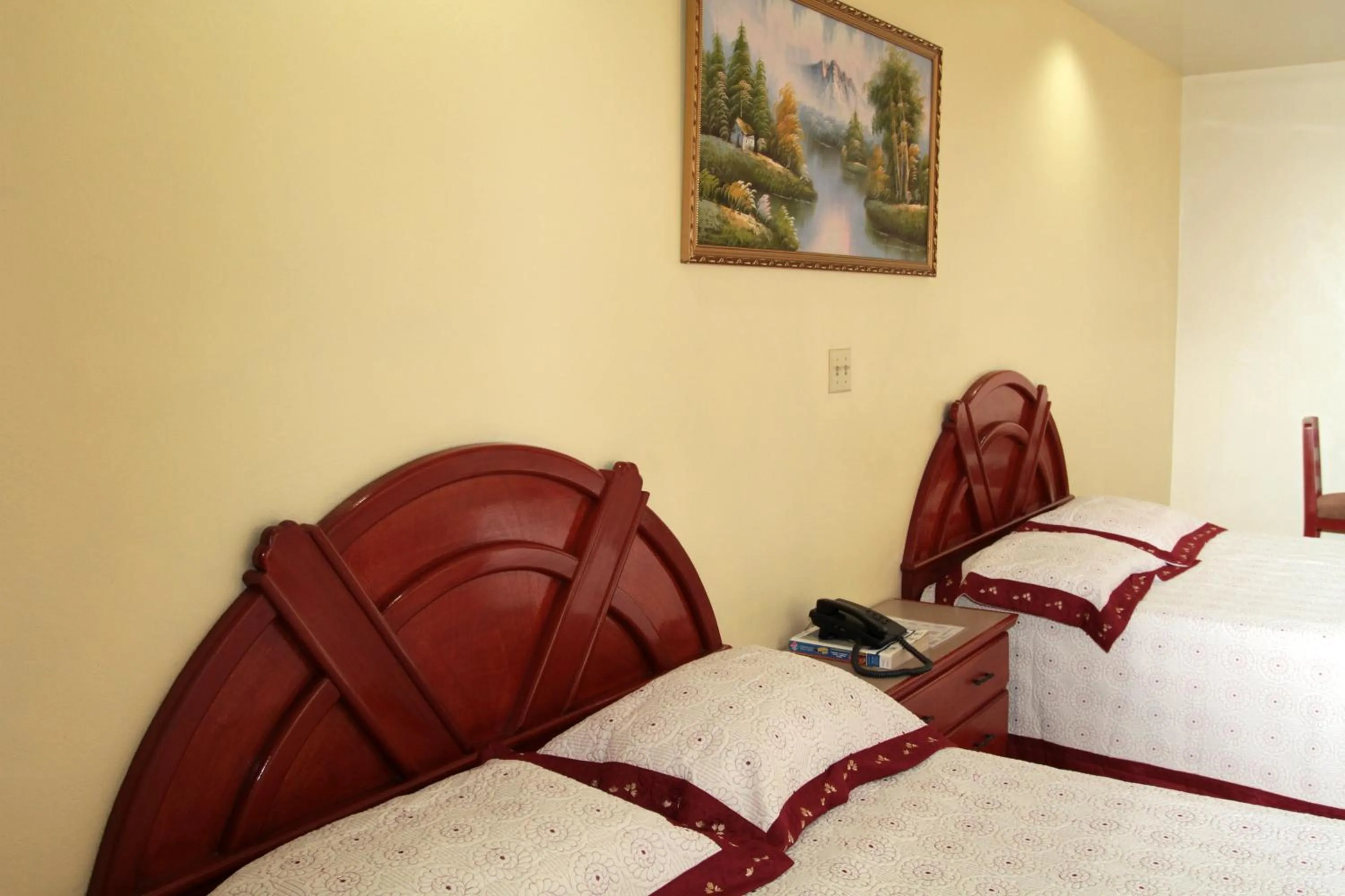 Decorative detail, Bed in Hotel Alcala