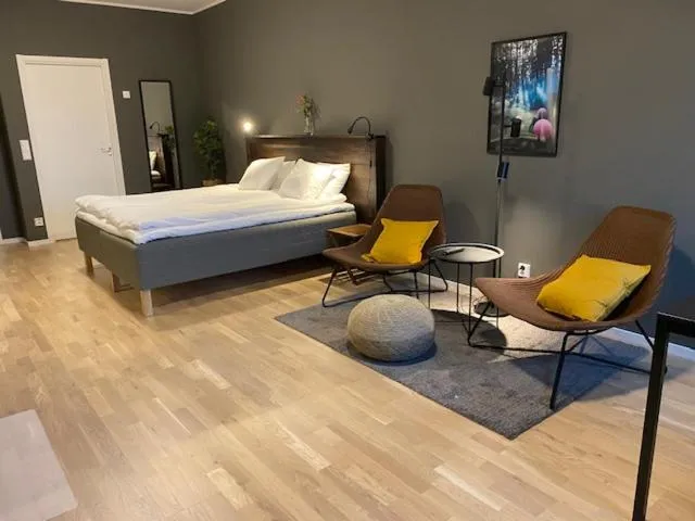 Bed in Magnolia House Norrviken