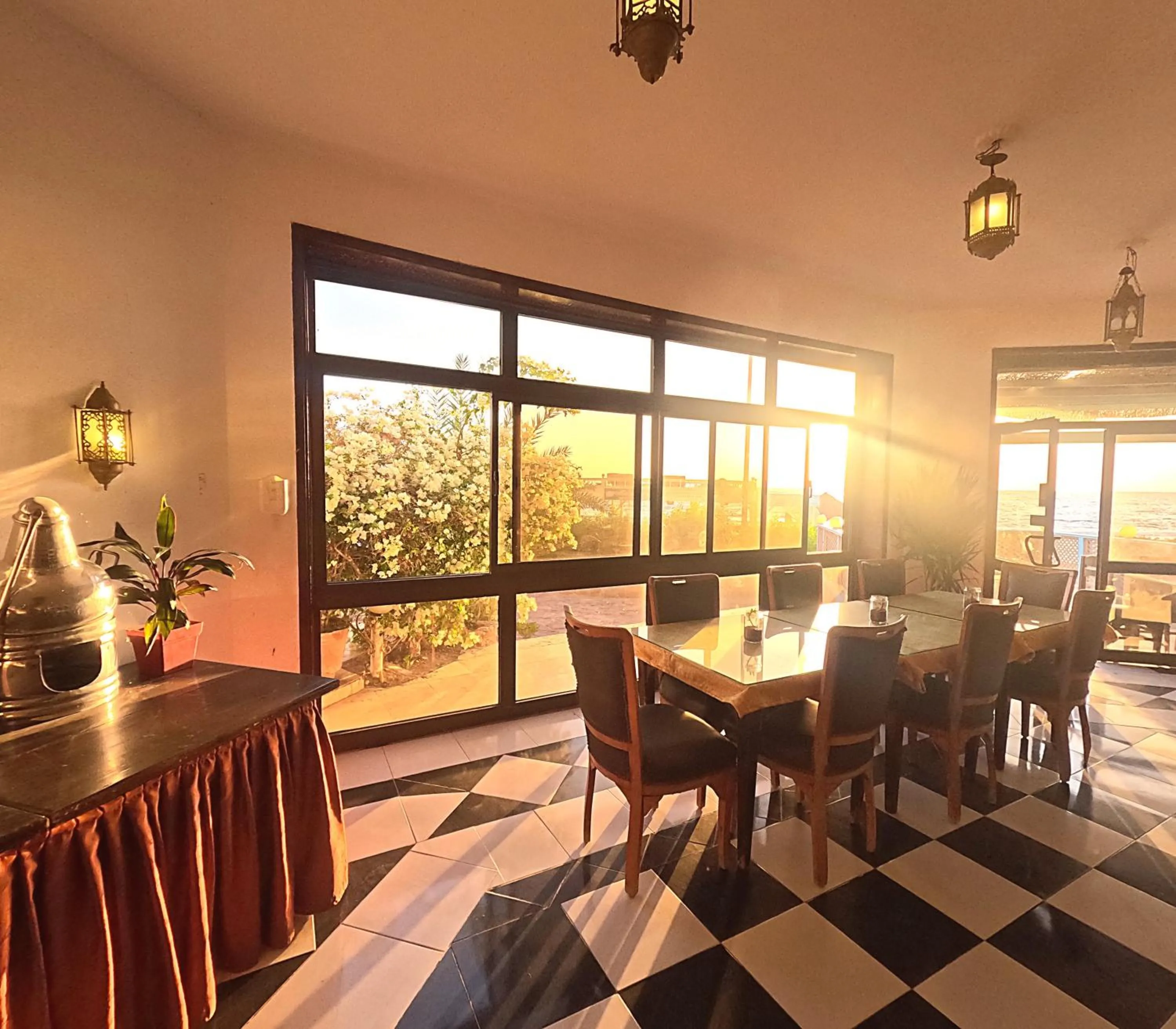 Dining area in Dahab Bay hotel
