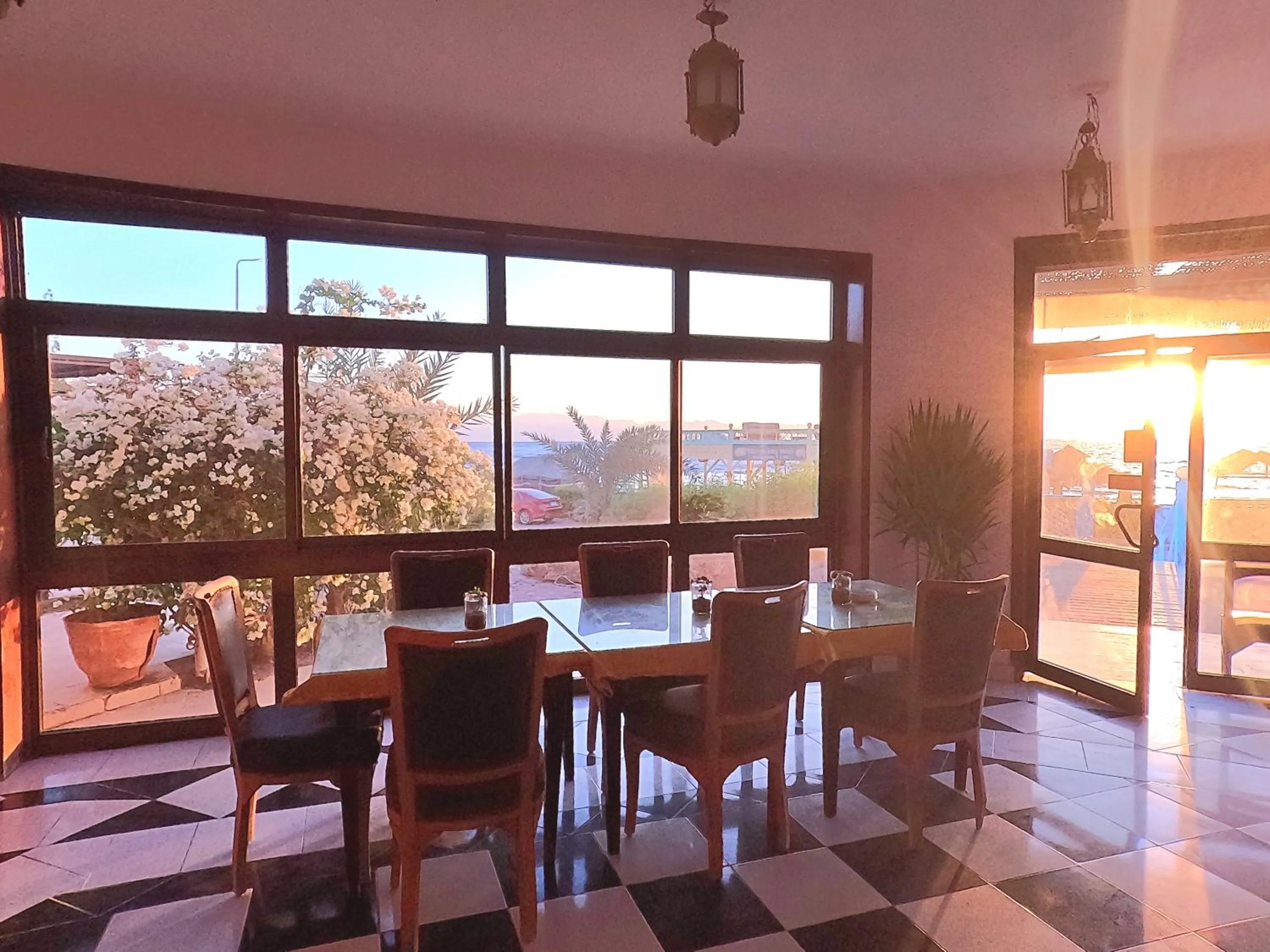 Seating area in Dahab Bay hotel