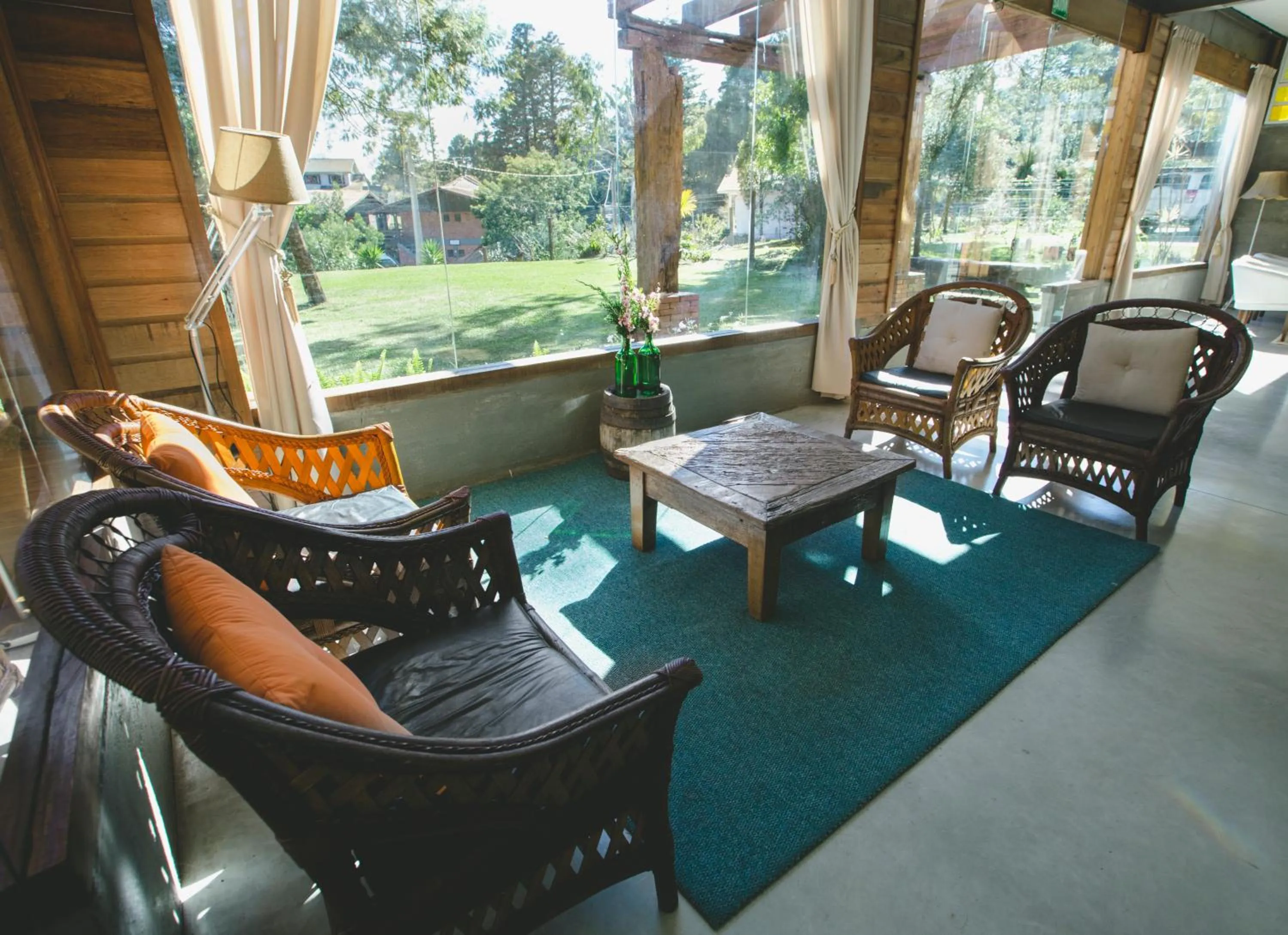 Seating area in Pousada São Chico Eco Village