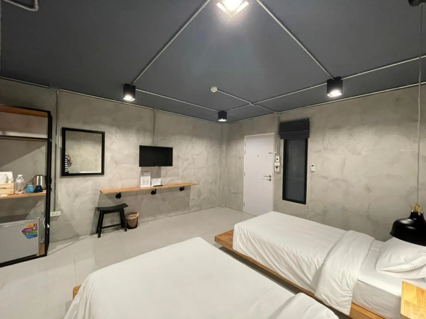 Bed in Loft Space Hotel