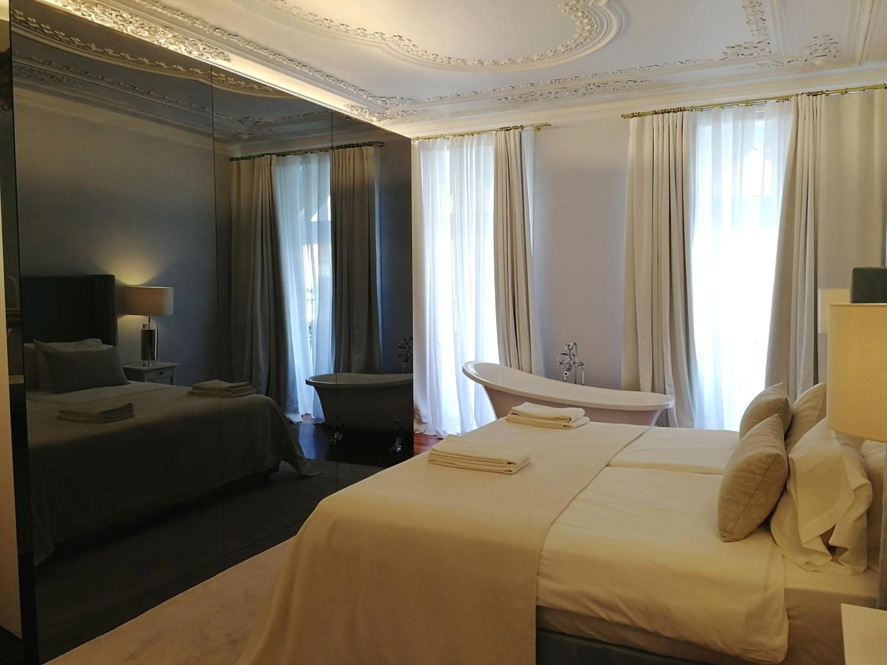 Bed in Palácio do Visconde - The Coffee Experience