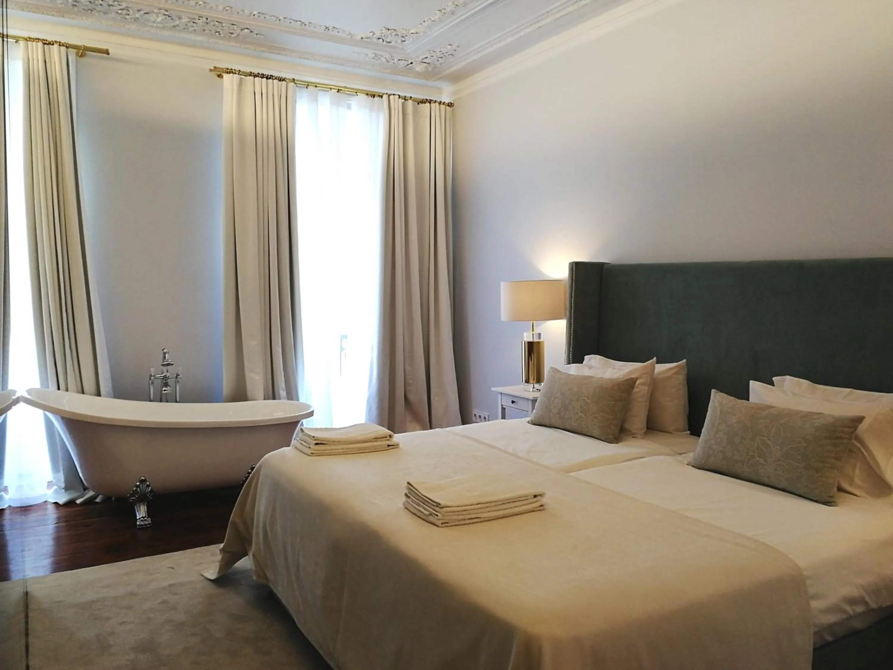 Bed in Palácio do Visconde - The Coffee Experience