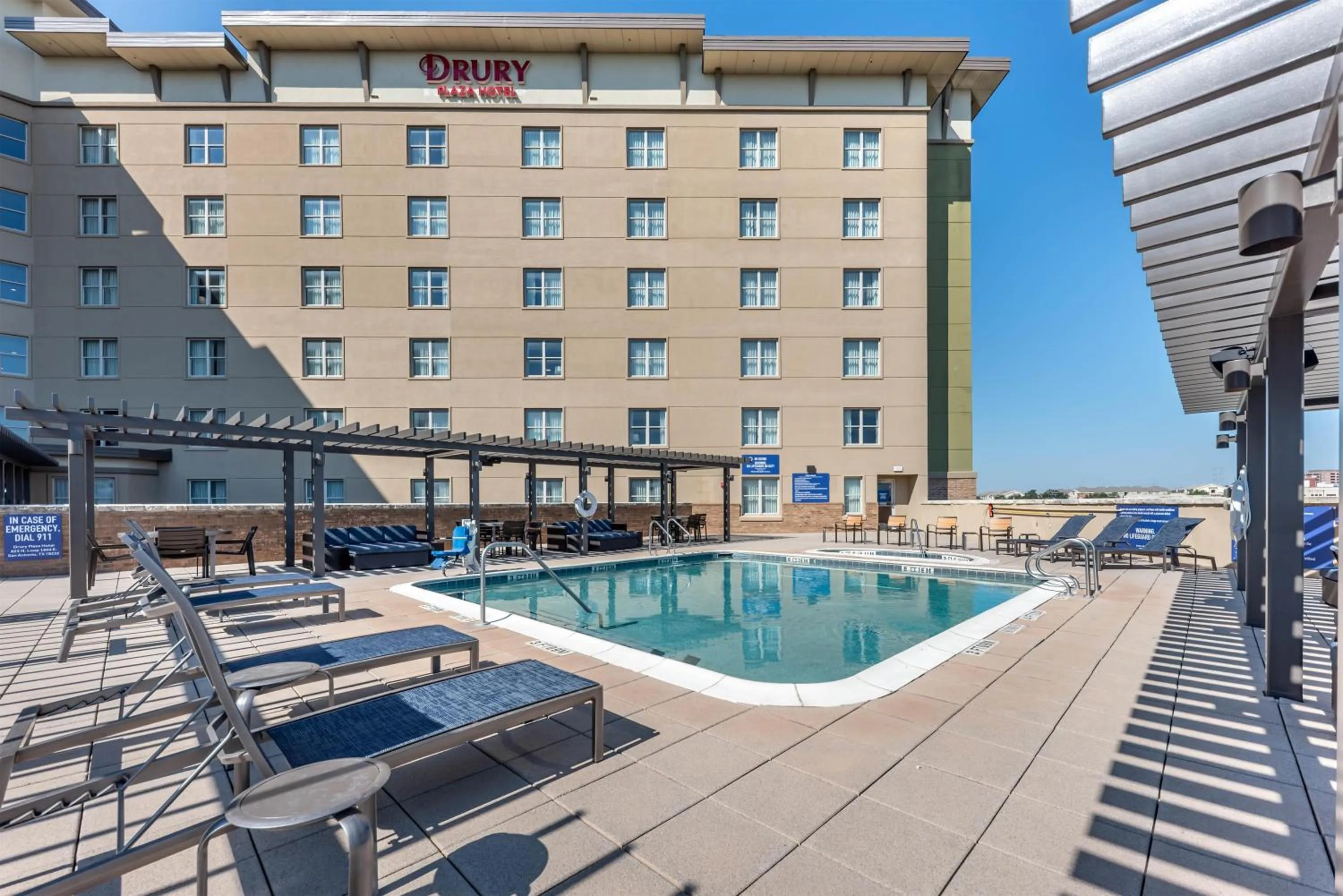 Pool view in Drury Plaza Hotel San Antonio North Stone Oak