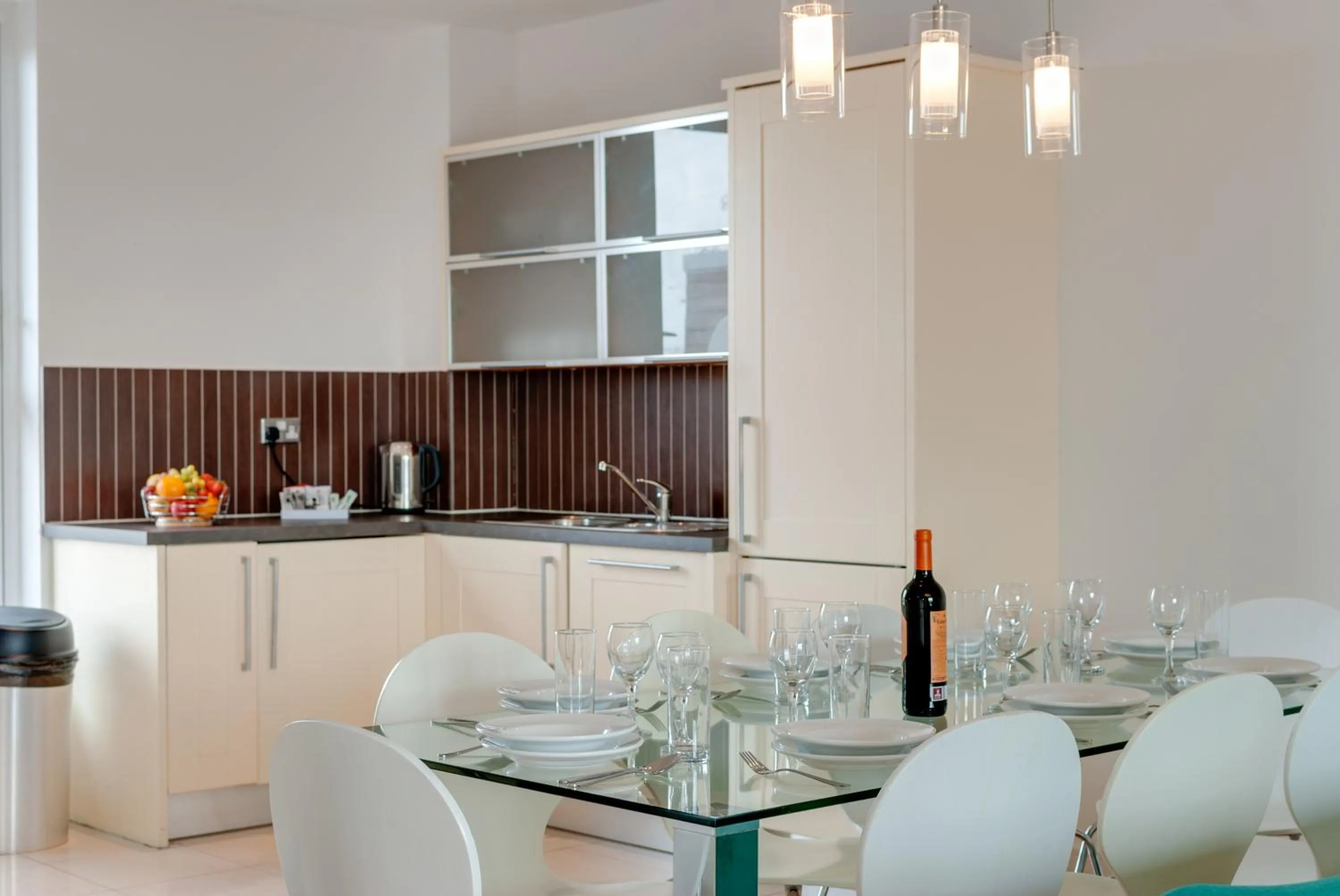 Dining area in Base Serviced Apartments - Duke Street