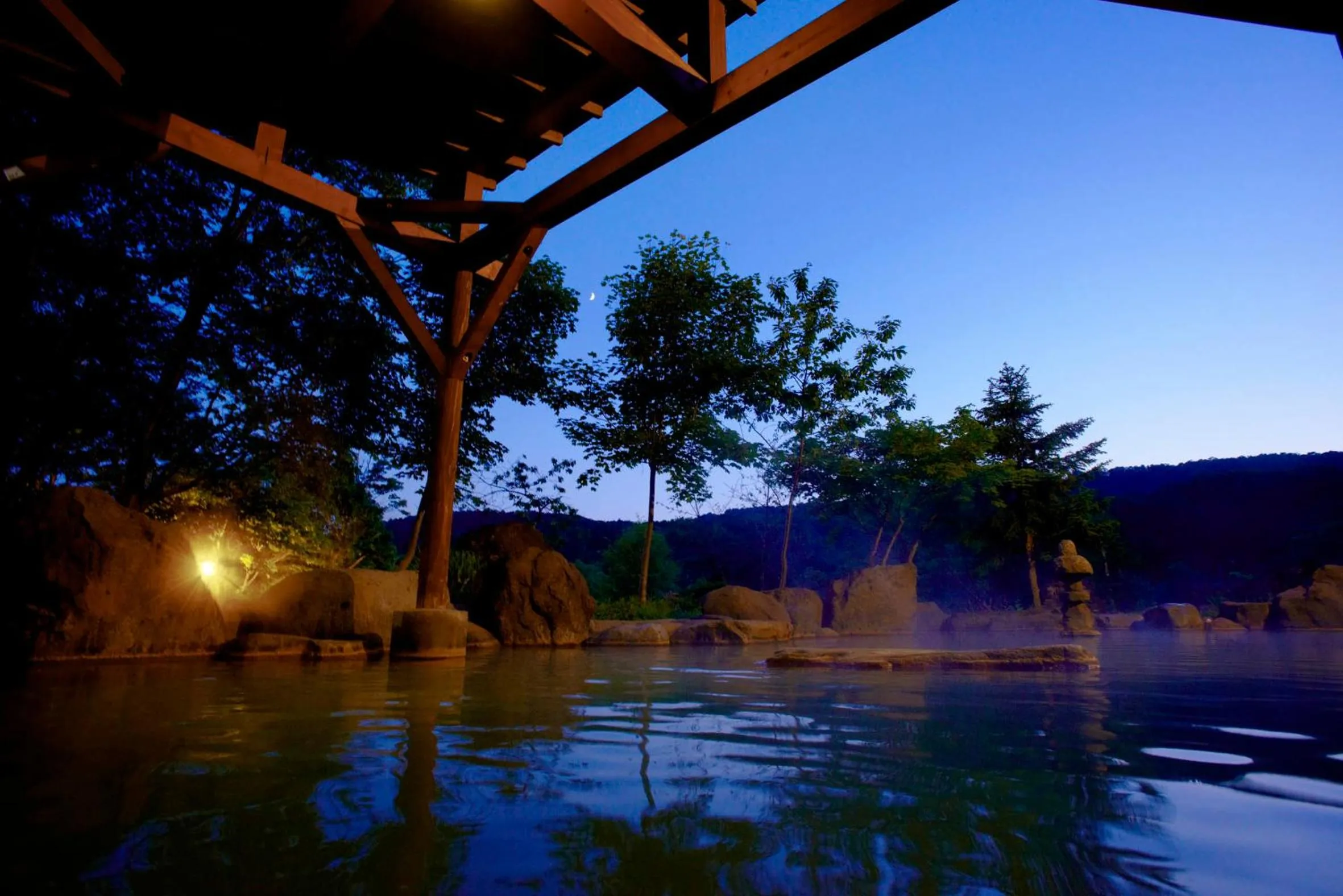 Hot Spring Bath in Niseko Grand Hotel