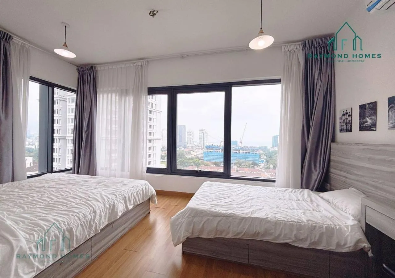 Bed in Georgetown Tropicana 218 Apartment