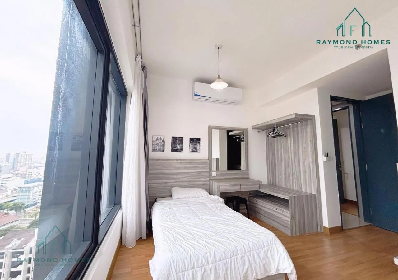 Bed in Georgetown Tropicana 218 Apartment