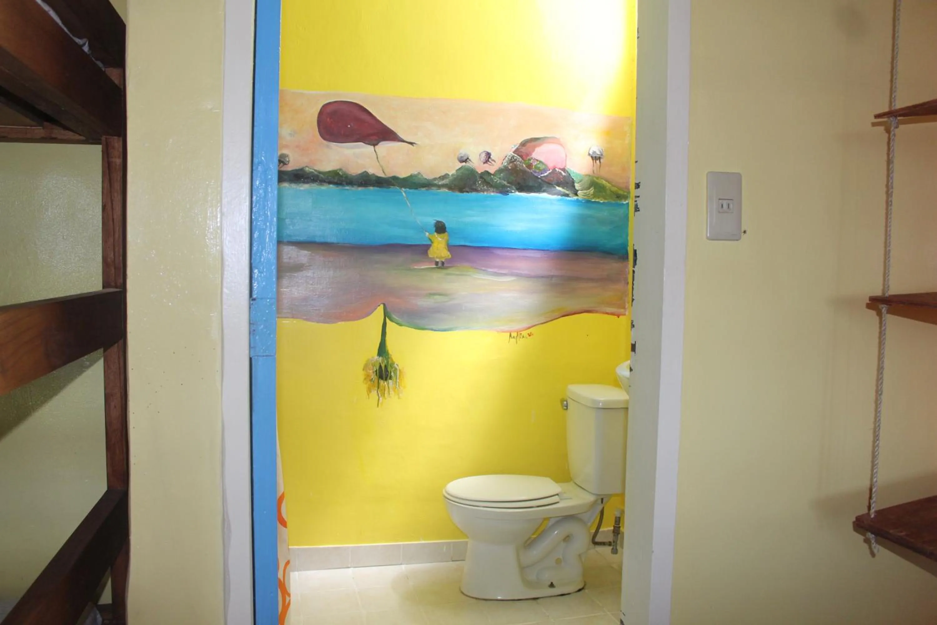 bunk bed in Kurma Eco Beach Lodge