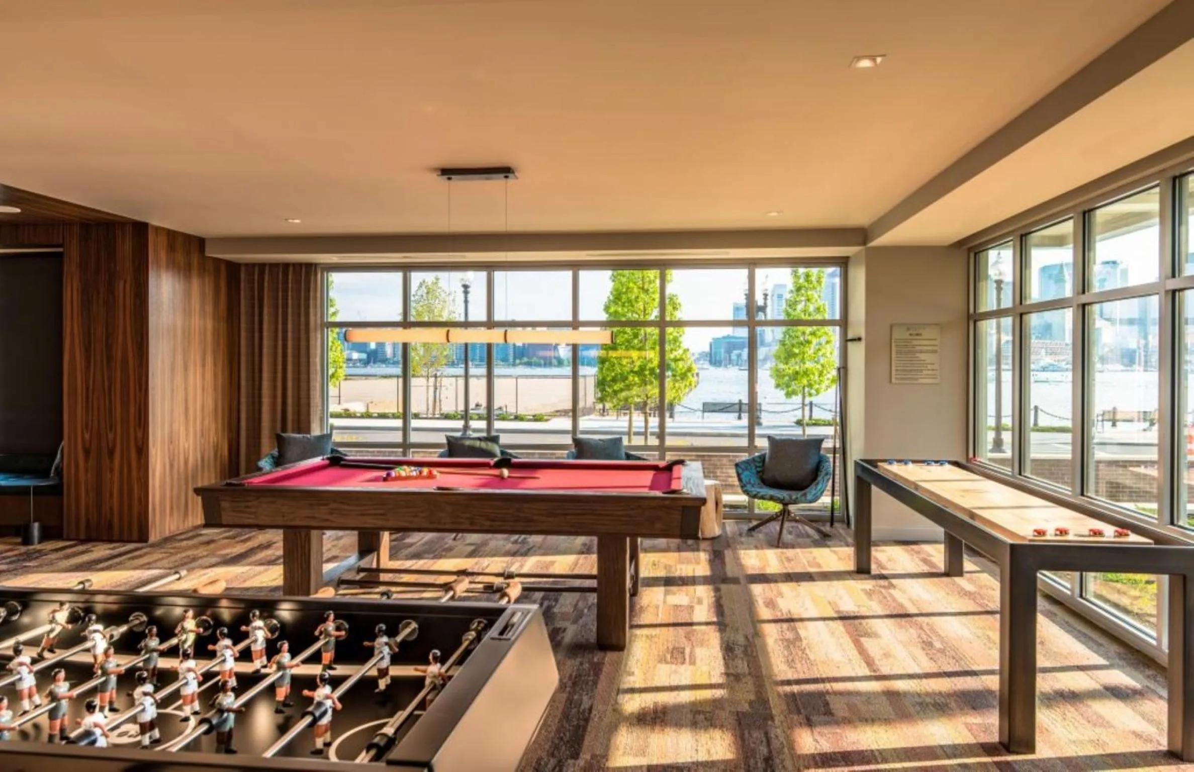 Billiard in Global Luxury Suites East Boston