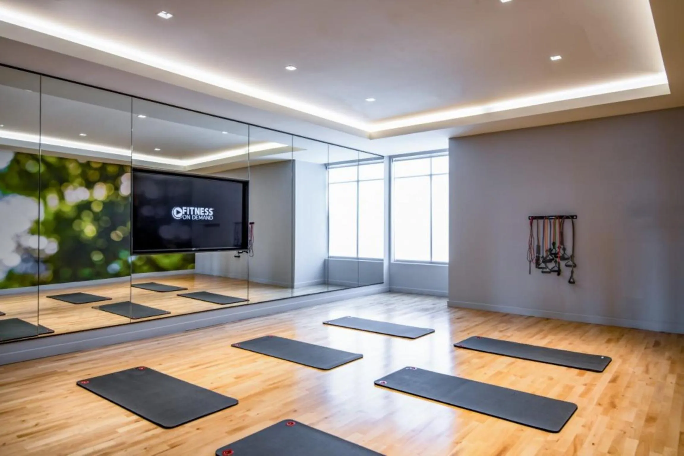 Fitness centre/facilities in Global Luxury Suites East Boston