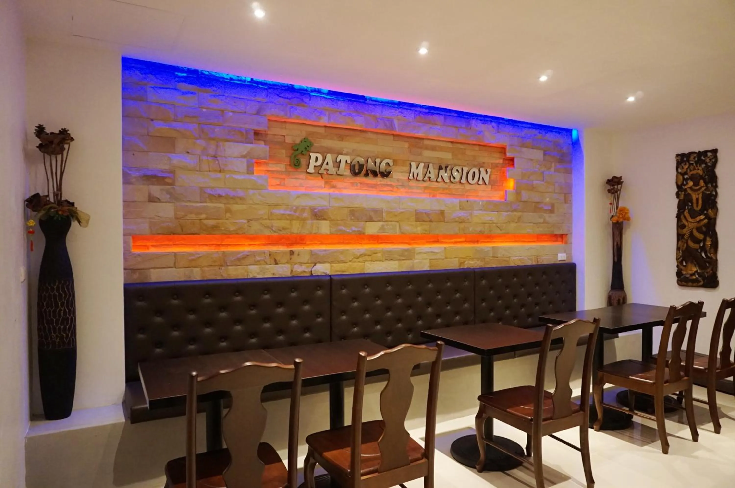 Dining area in Patong Mansion - SHA Certified