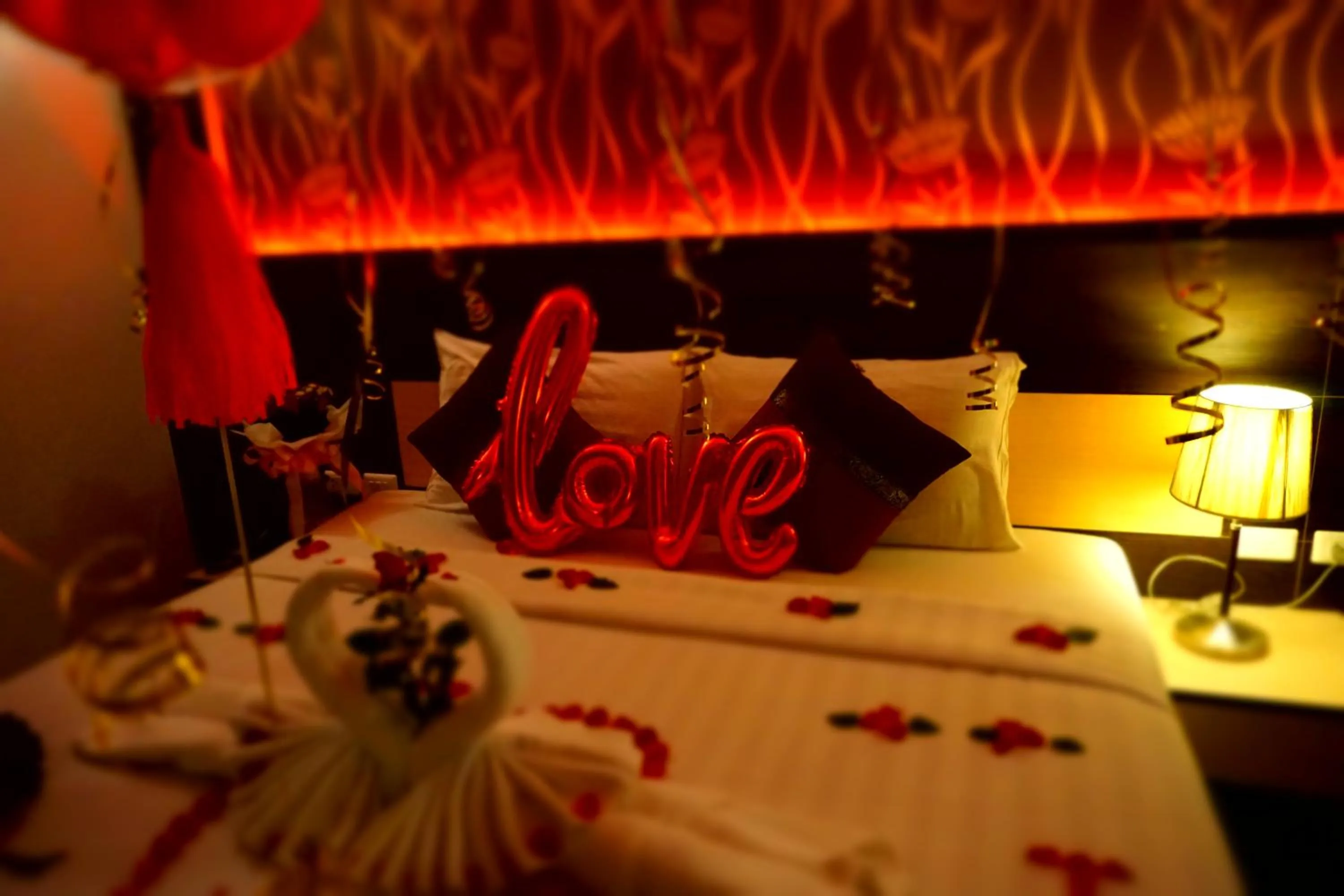 Decorative detail, Bed in Patong Mansion - SHA Certified