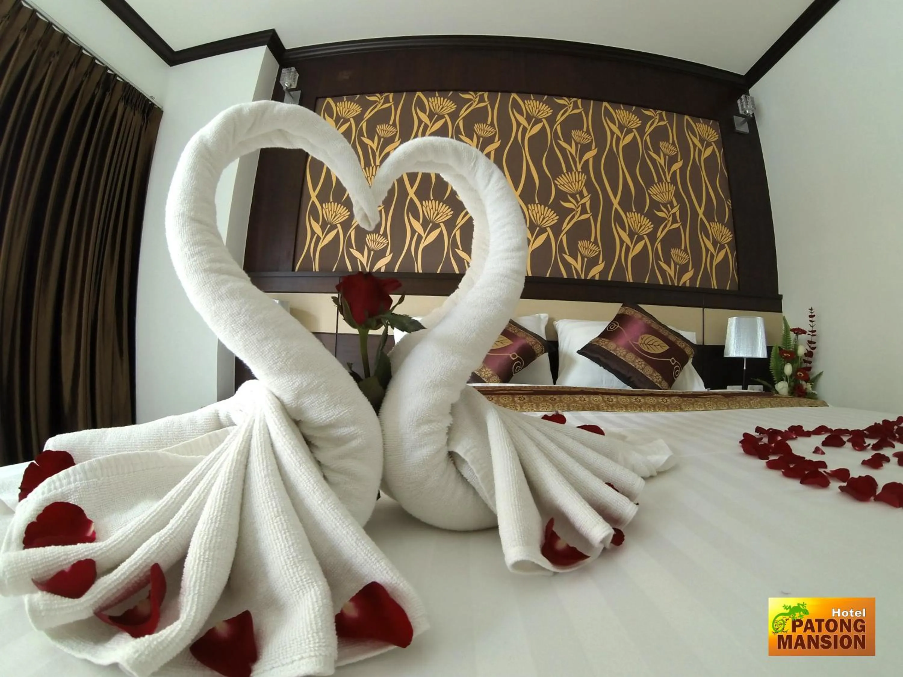 Decorative detail, Bed in Patong Mansion - SHA Certified