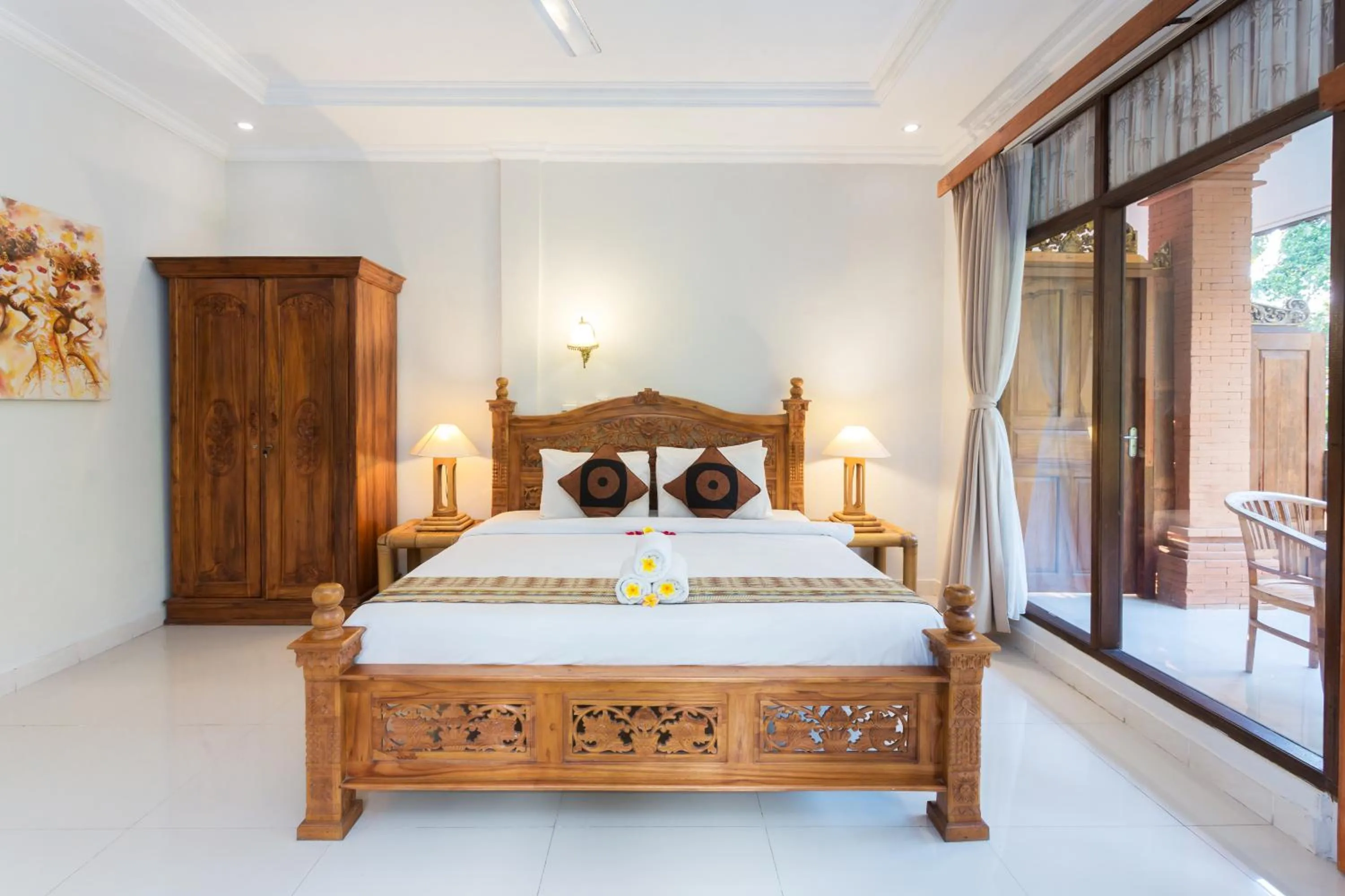 Bedroom, Bed in Rahayu Suites Monkey Forest Ubud