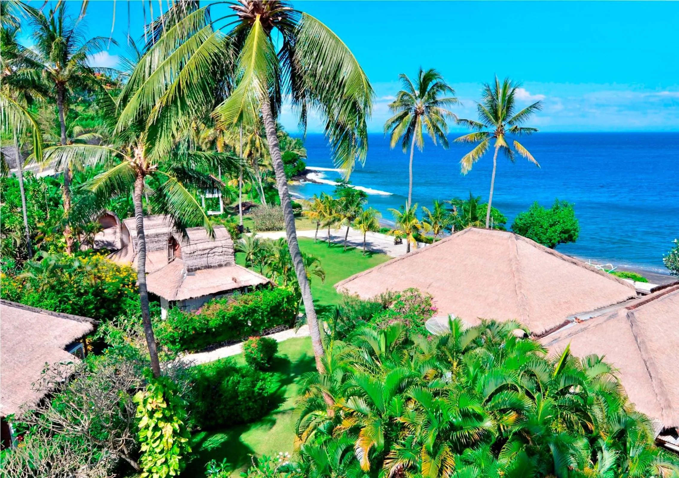 Bird's eye view in Pasific Beach Cottages