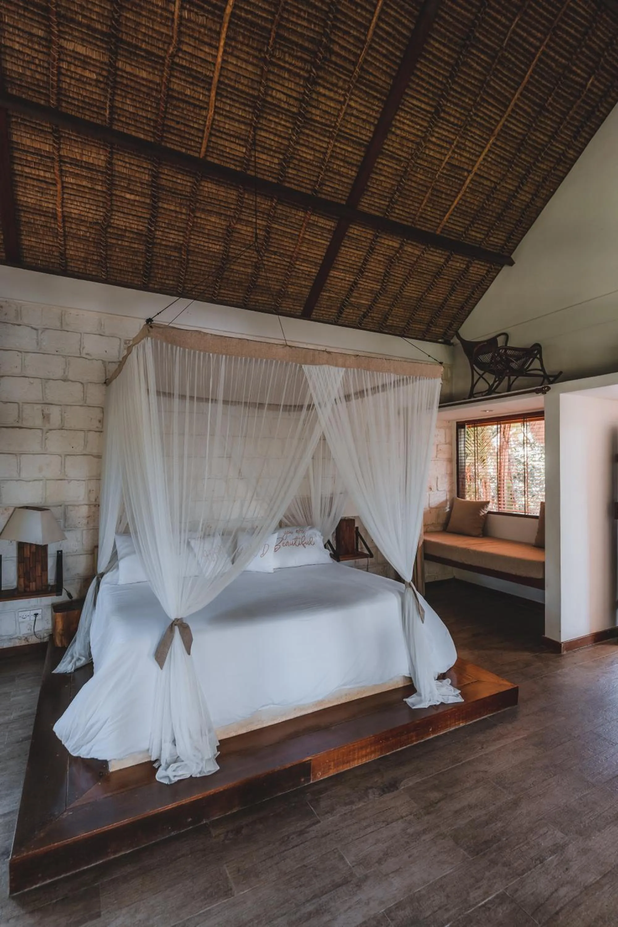Bedroom, Bed in La Cabane