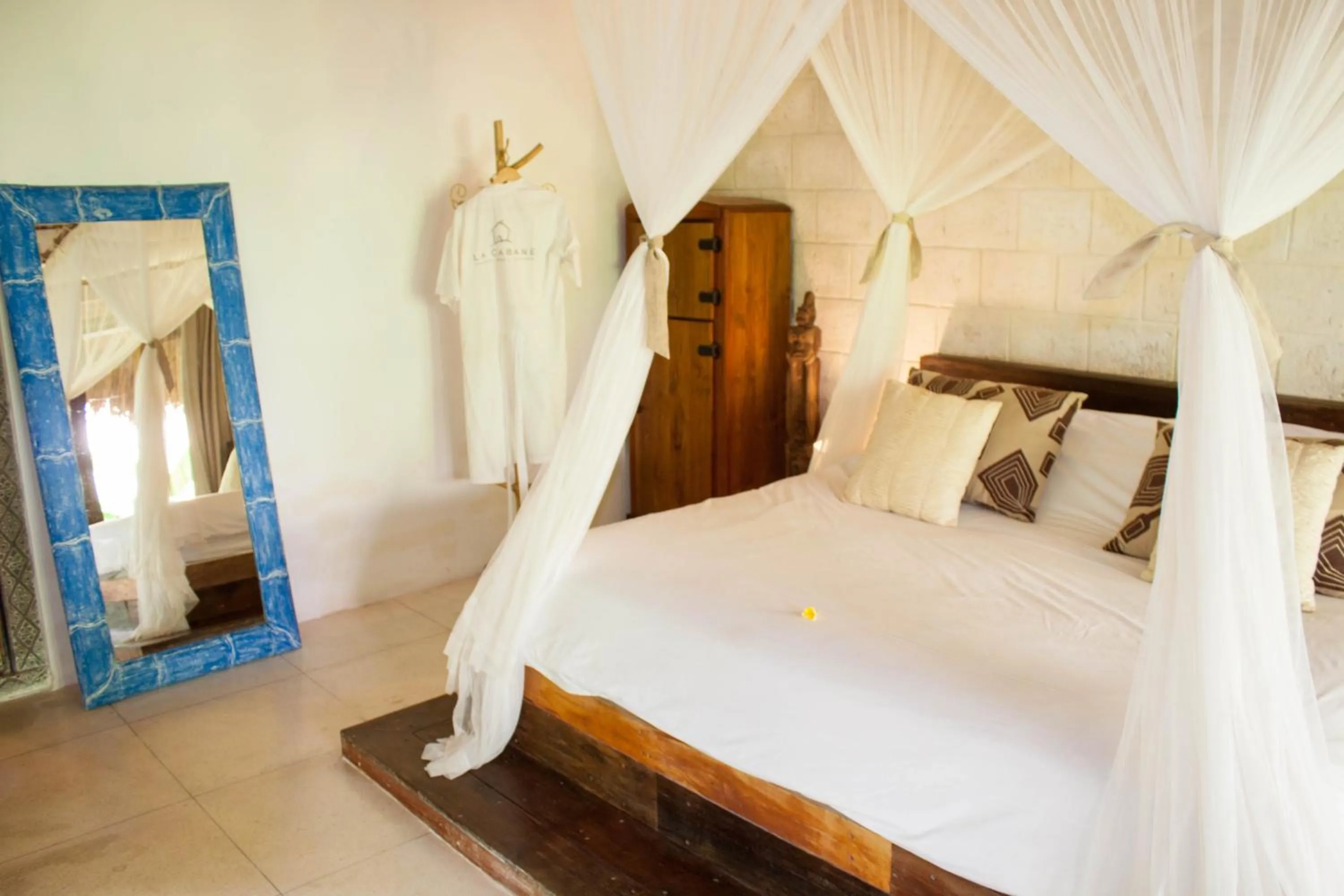 Bedroom, Bed in La Cabane