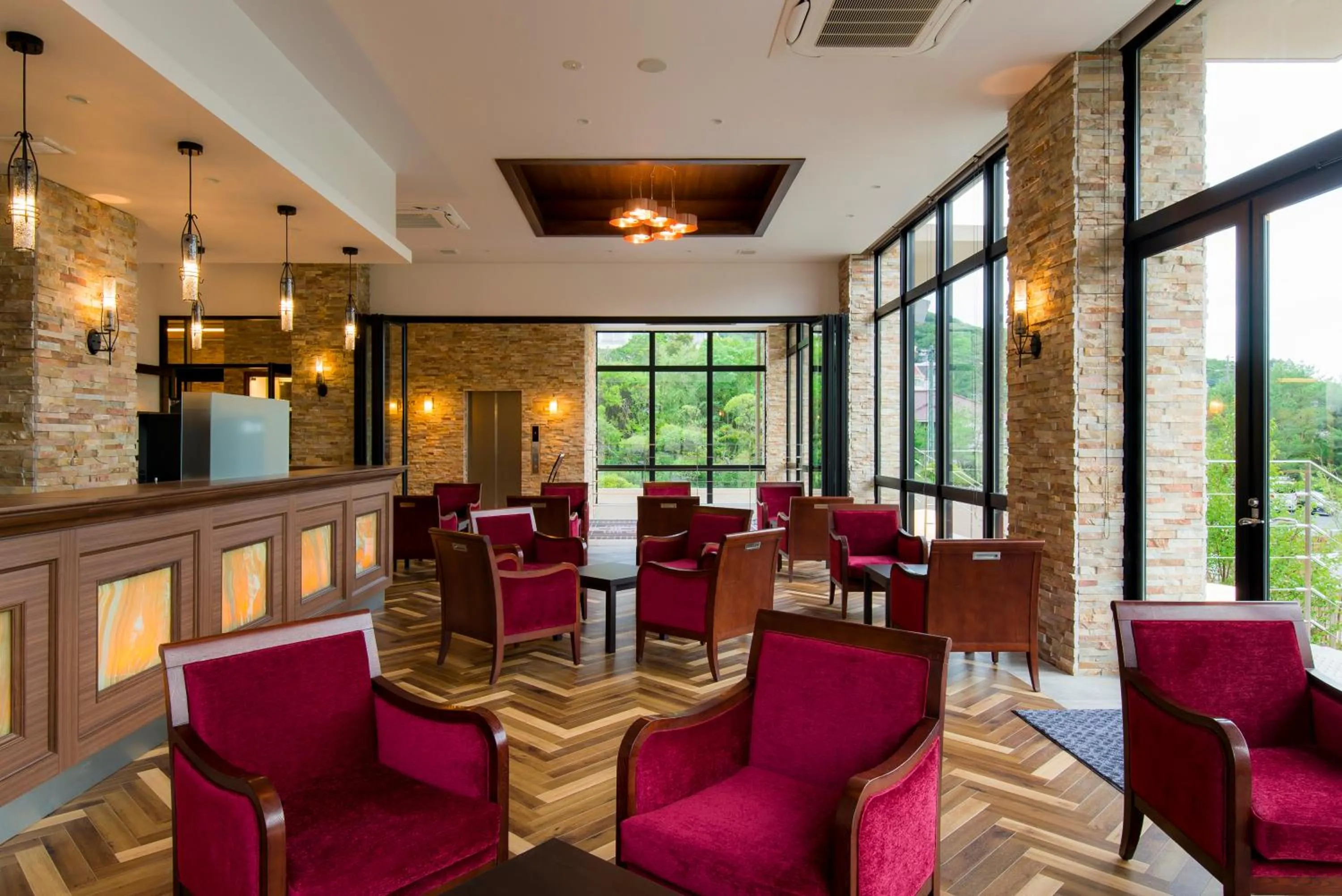 Lounge or bar in Unzen Kyushu Hotel