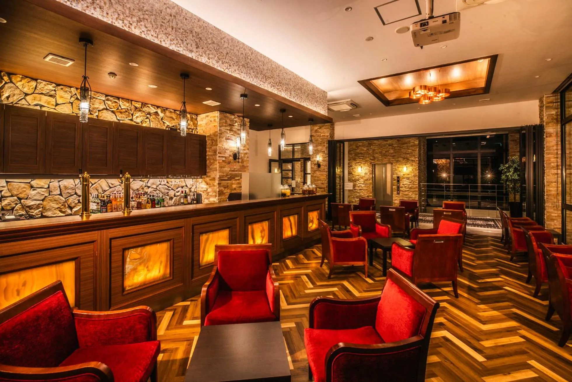 Lounge or bar in Unzen Kyushu Hotel