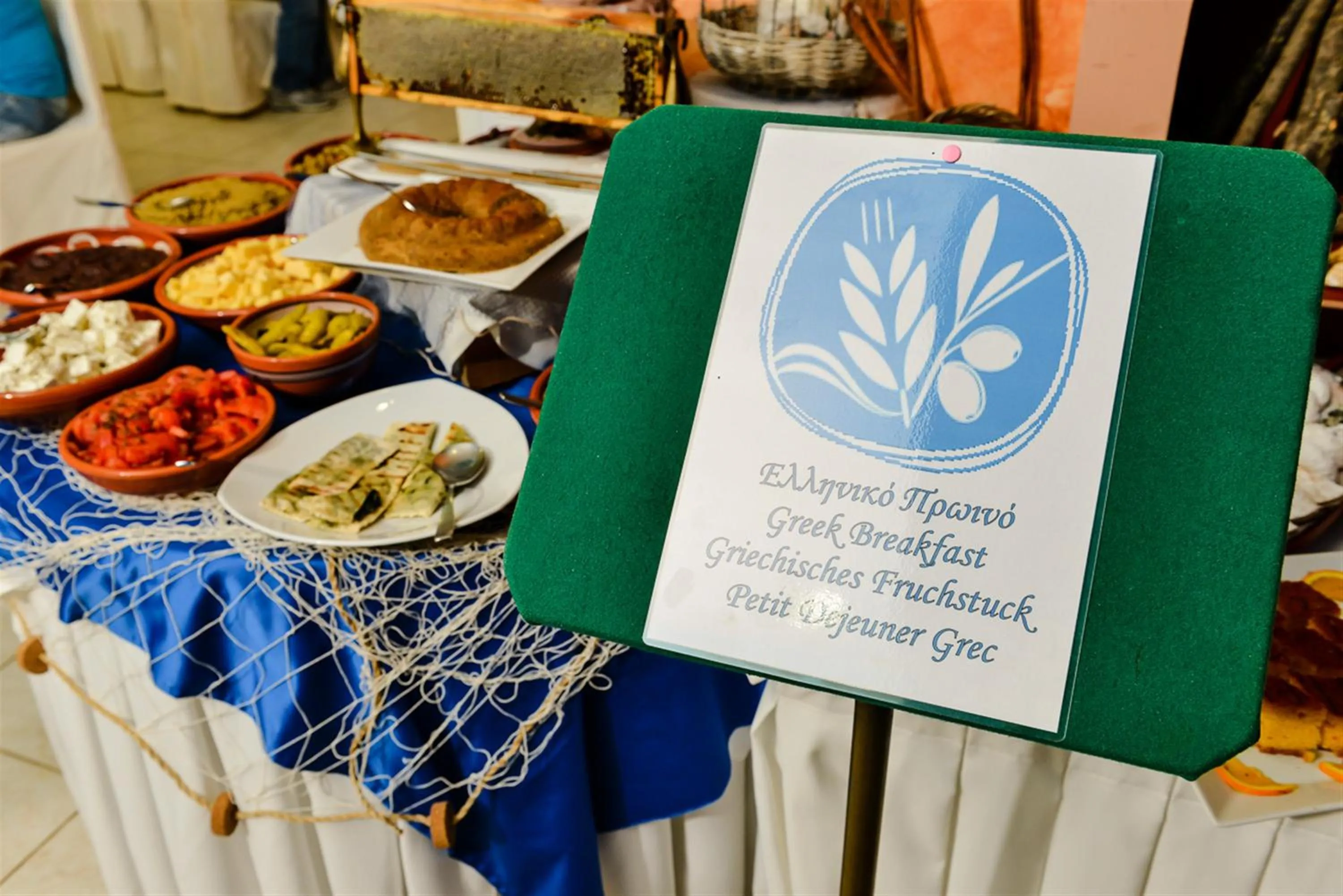 Buffet breakfast in Irene Palace Beach Resort