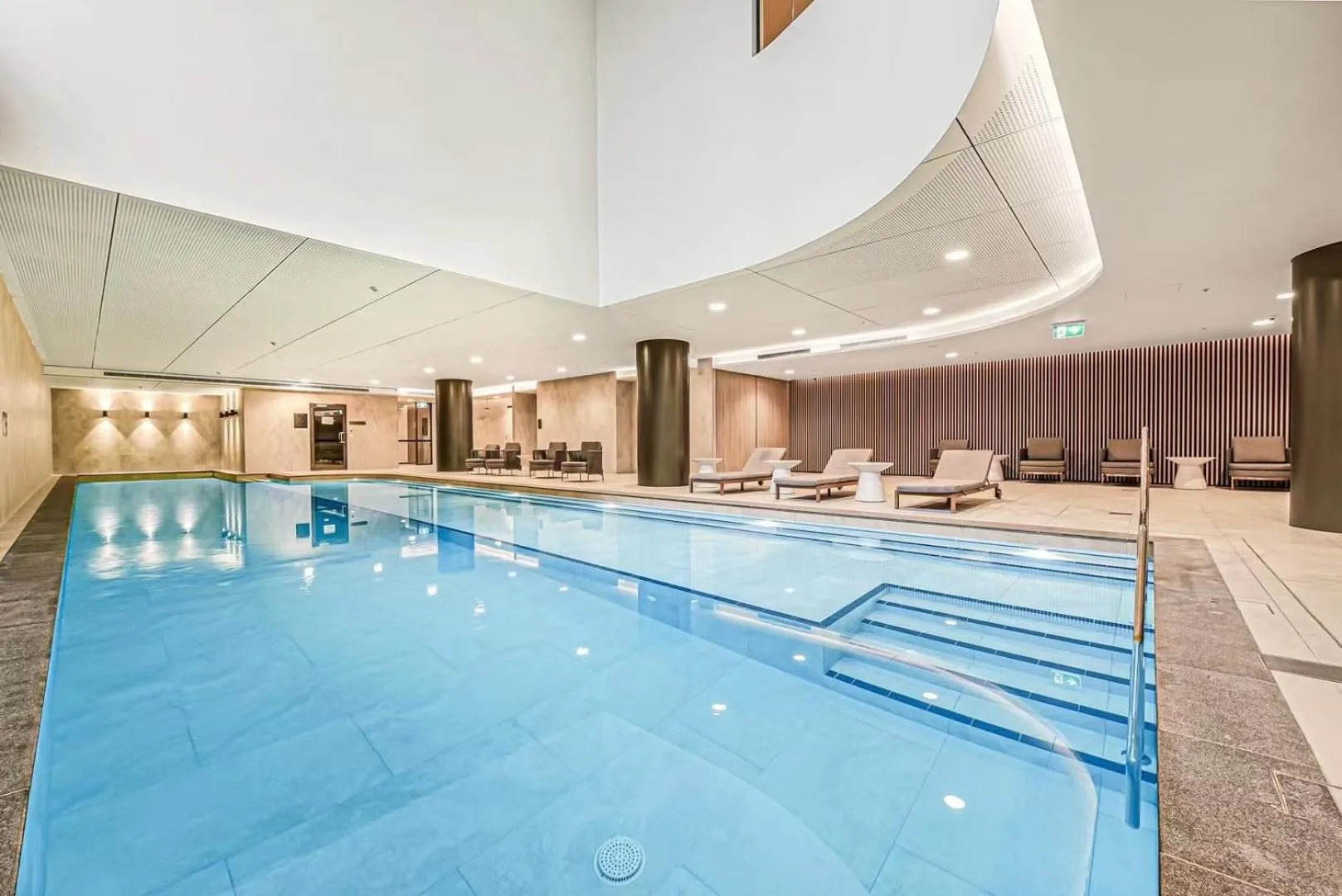 Pool view in Skygarden Luxury Condo