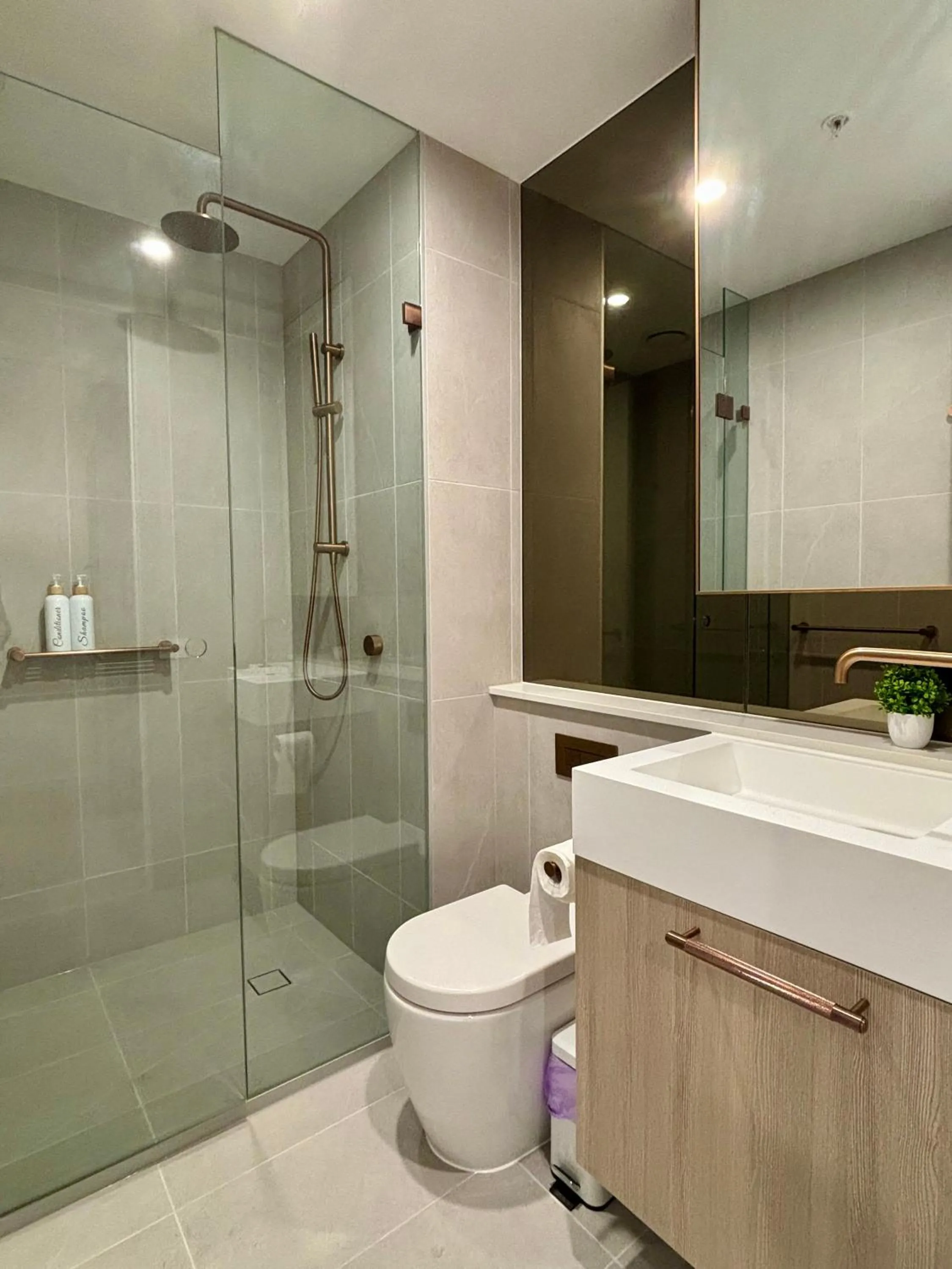 Shower in Skygarden Luxury Condo