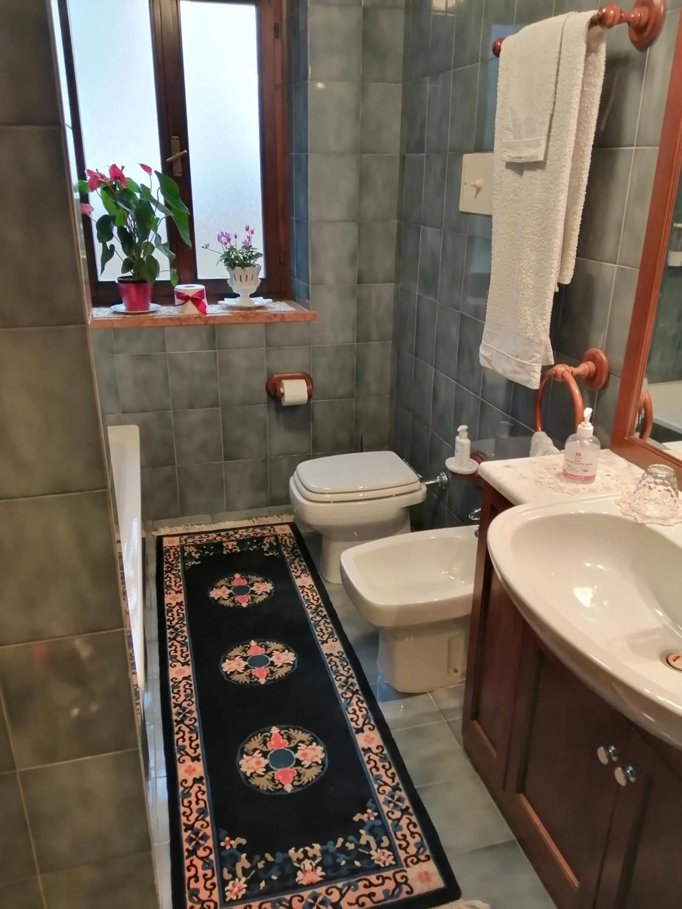 Shower in B&B da Paolo con vista Lago di Garda