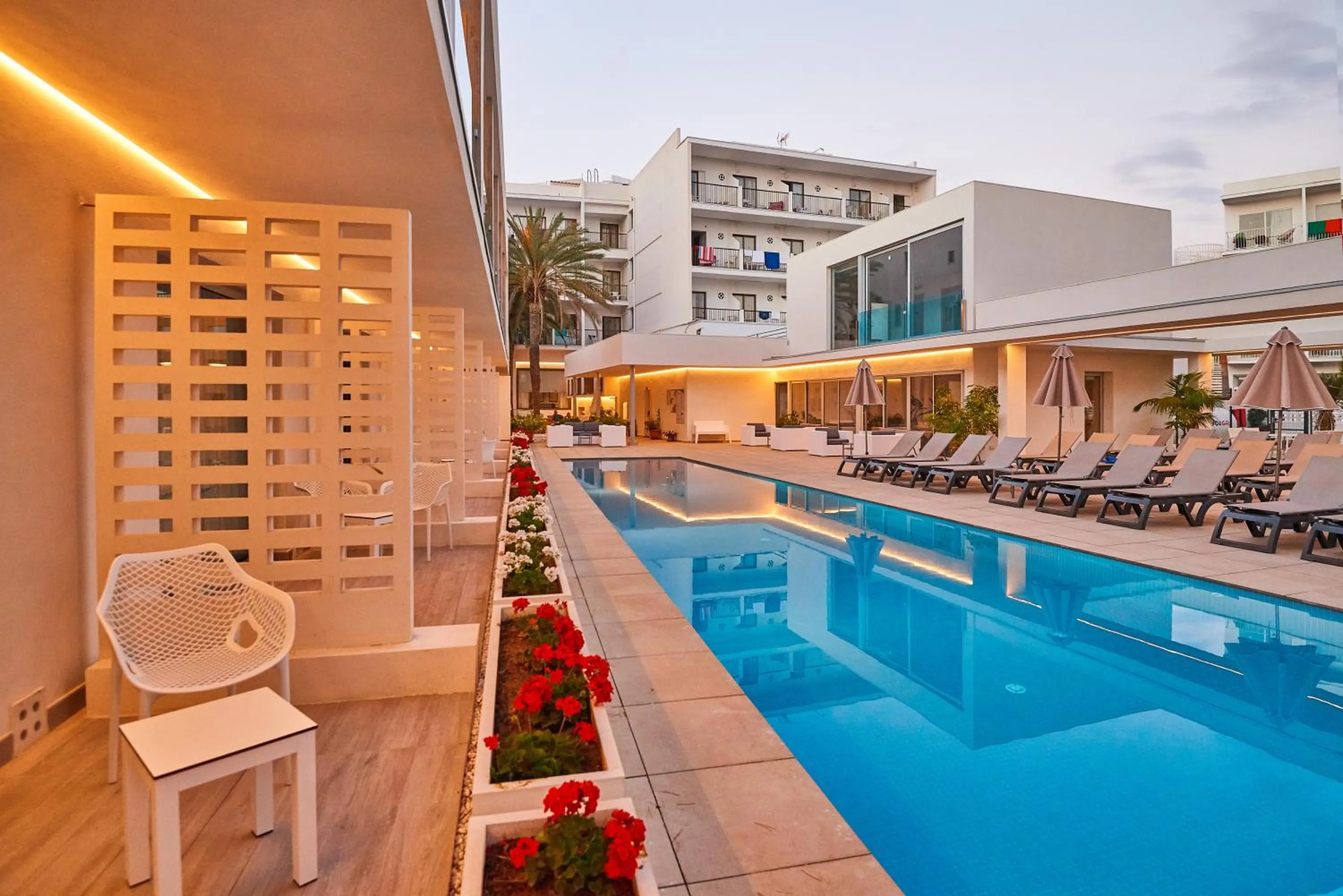 Pool view in Hotel Moré