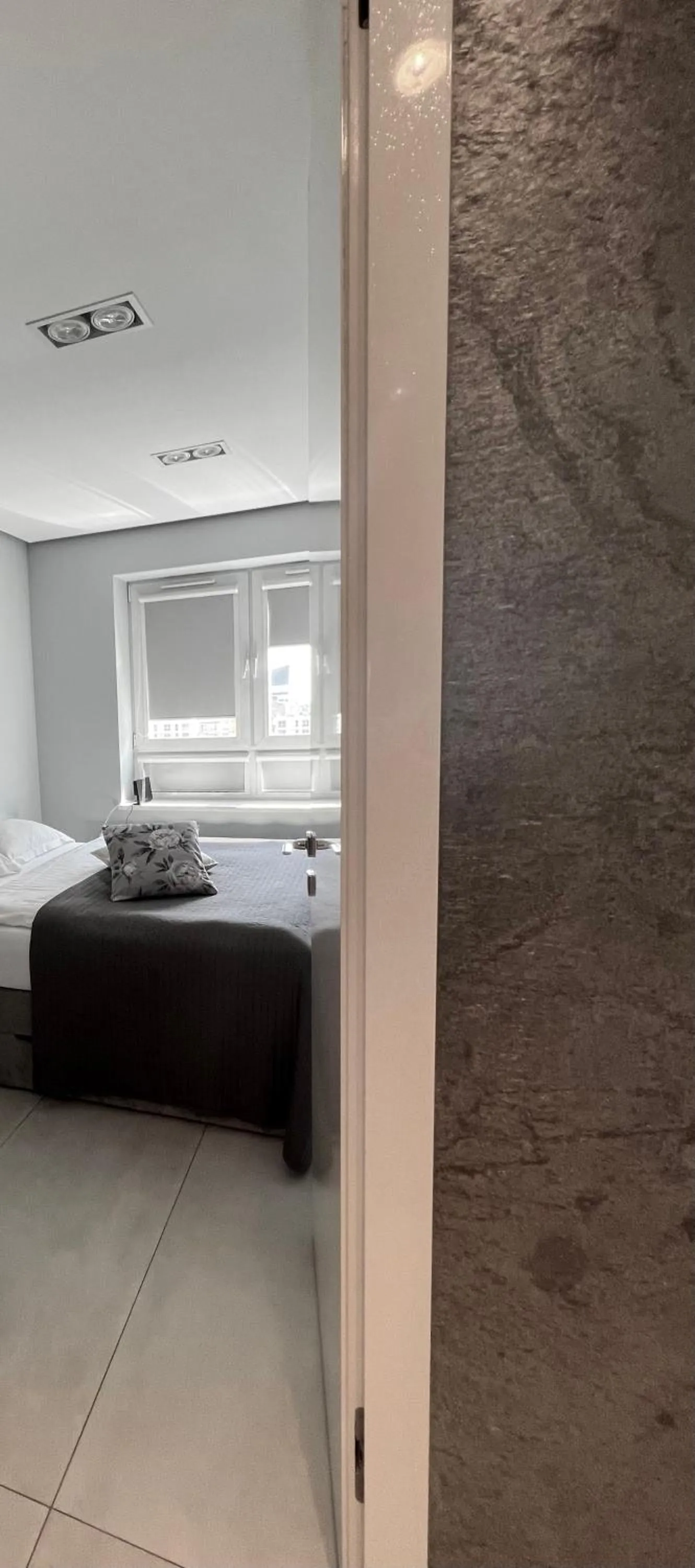 Facade/entrance, Bed in Platinum Towers Central Apartments