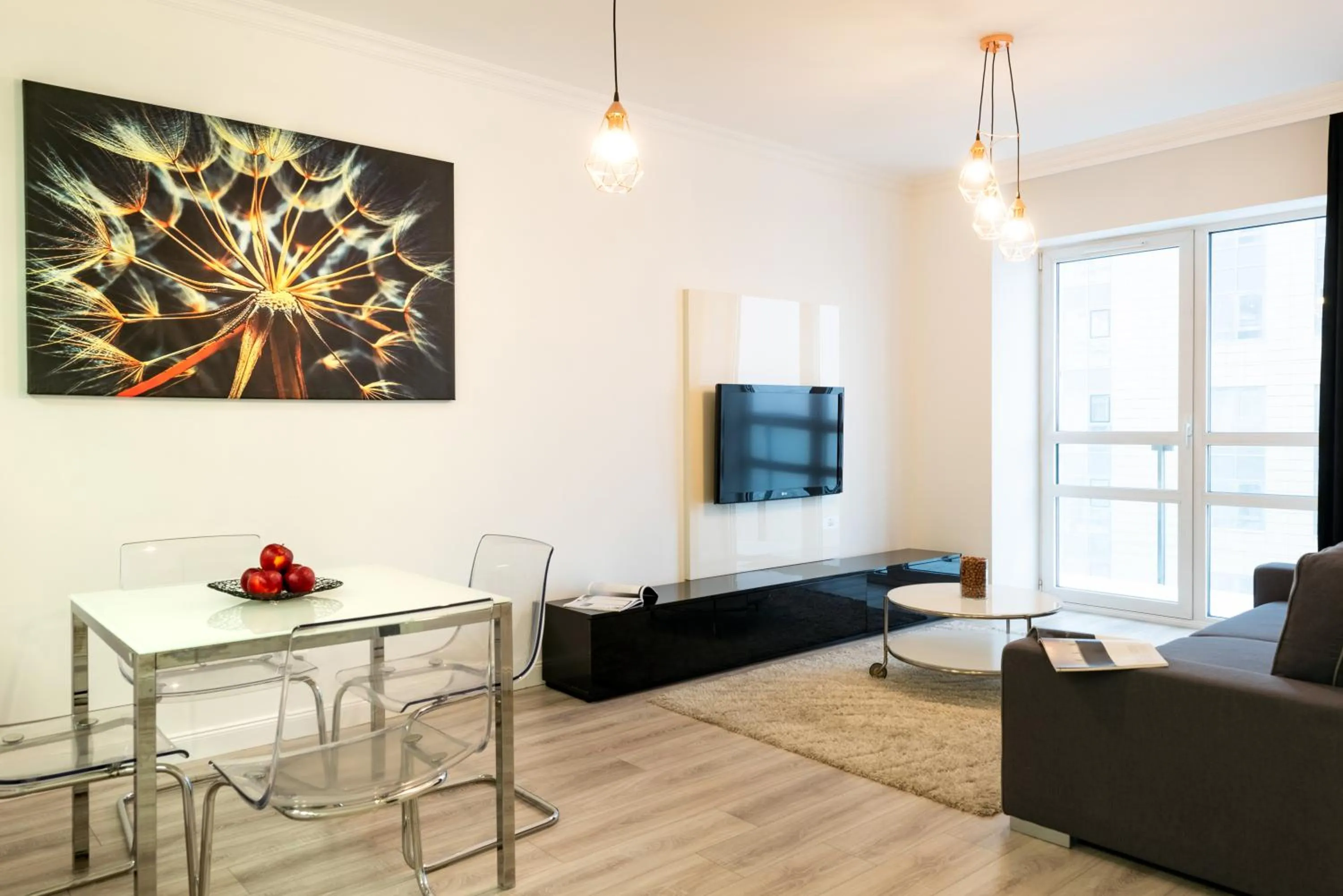 Living room in Platinum Towers Central Apartments
