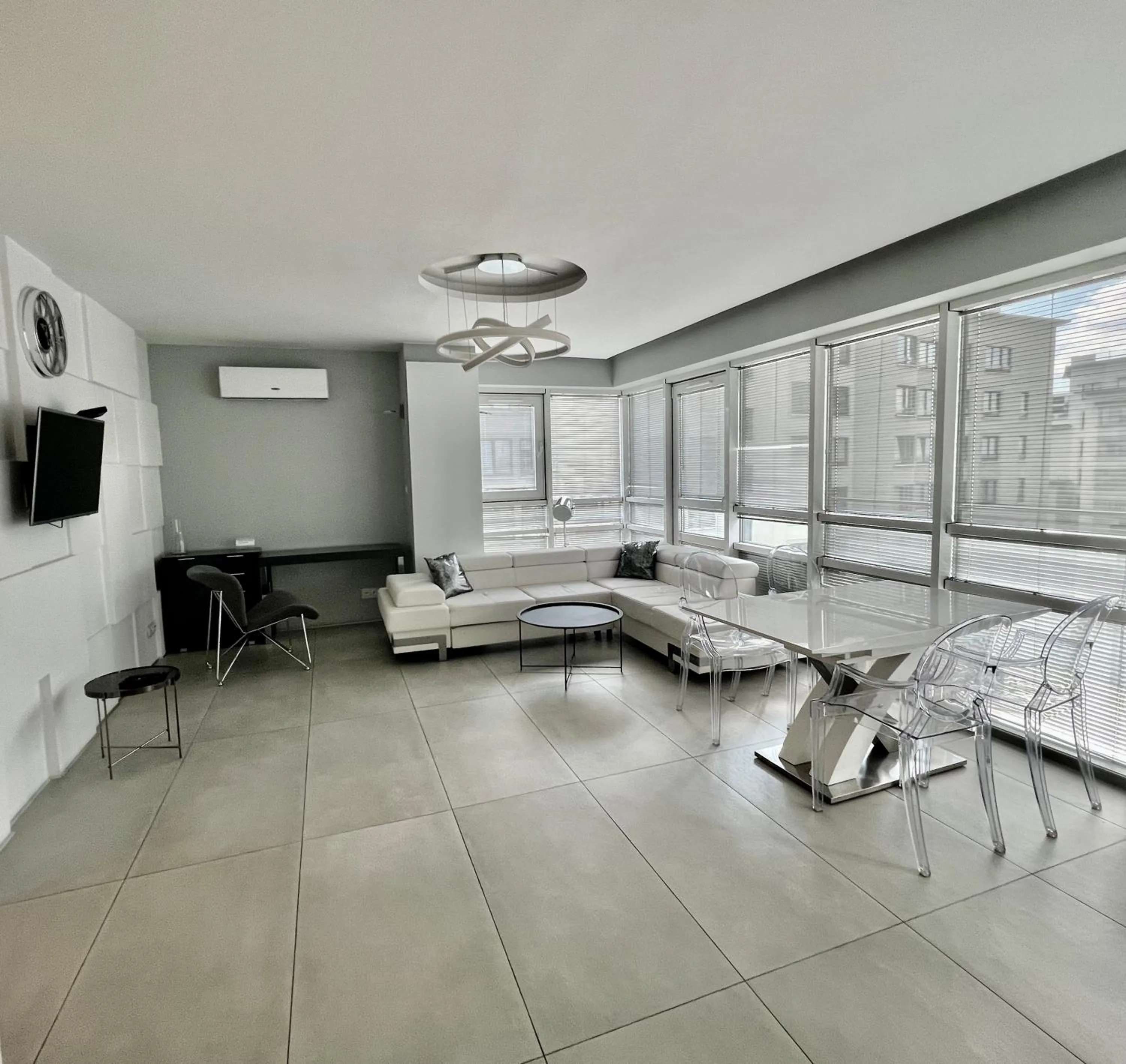 Living room in Platinum Towers Central Apartments