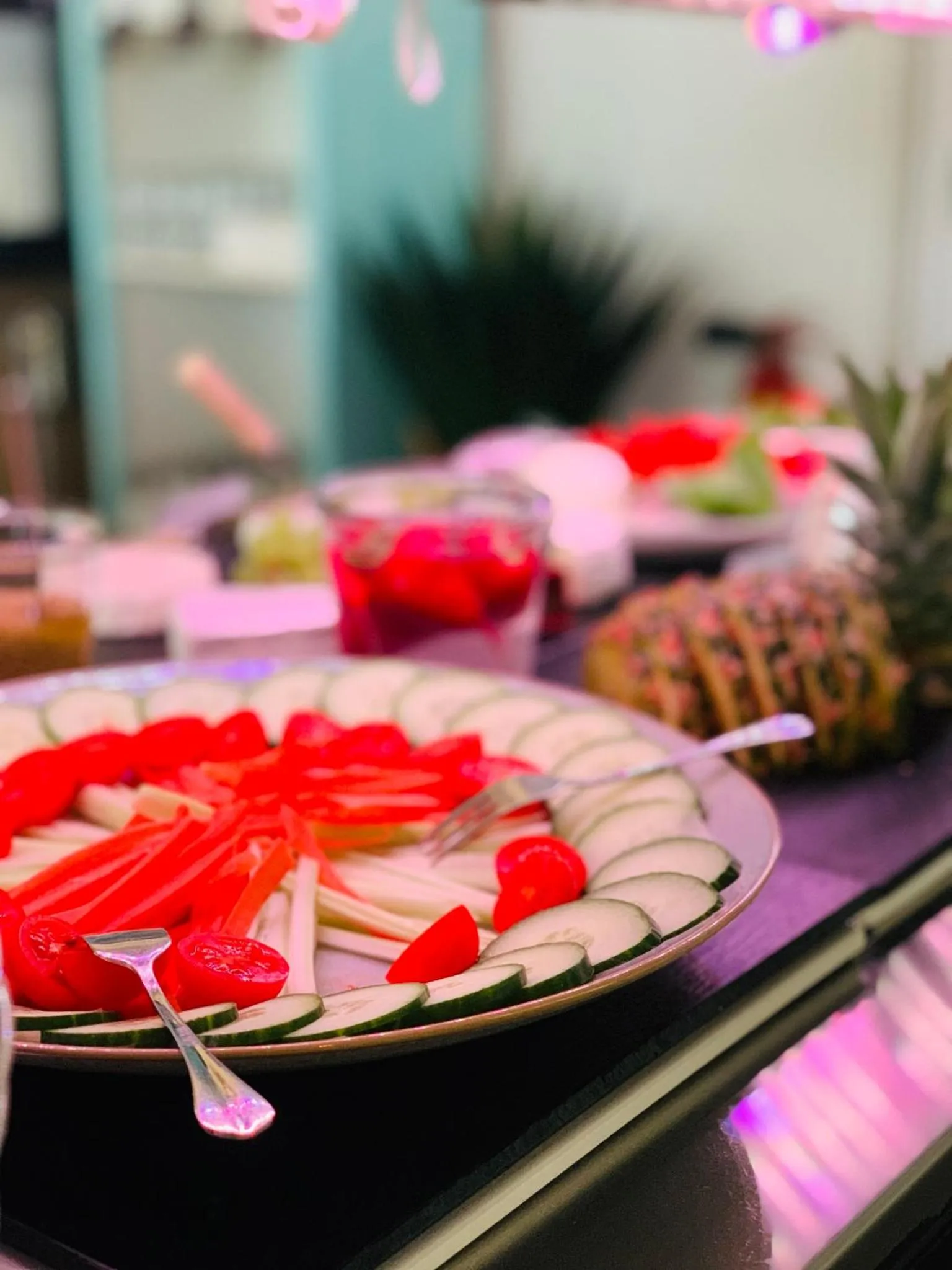 Food and drinks in Aqua Hotel