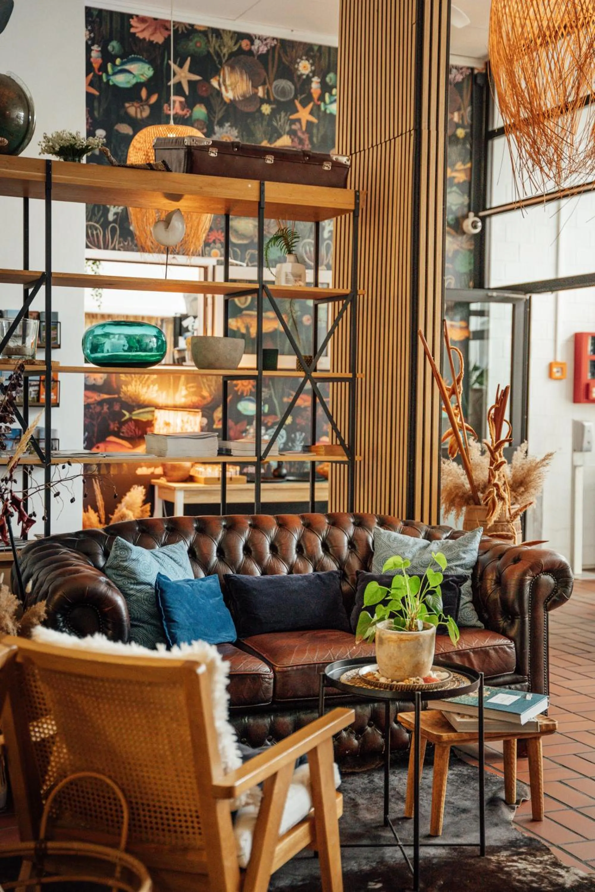 Seating area in Aqua Hotel